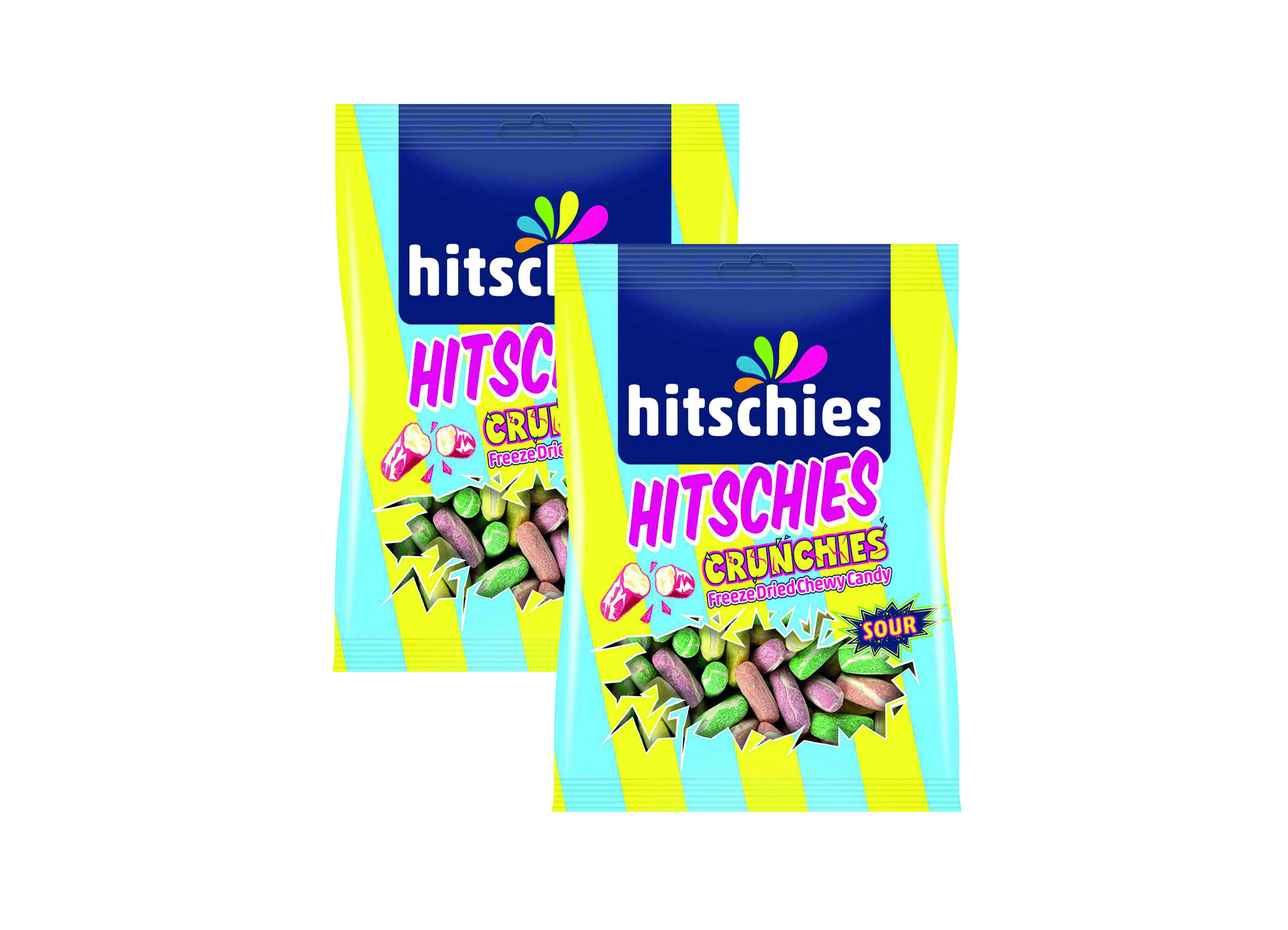 (Bild für) Hitschies Crunchies Freeze Dried Sour Mix 75g 16