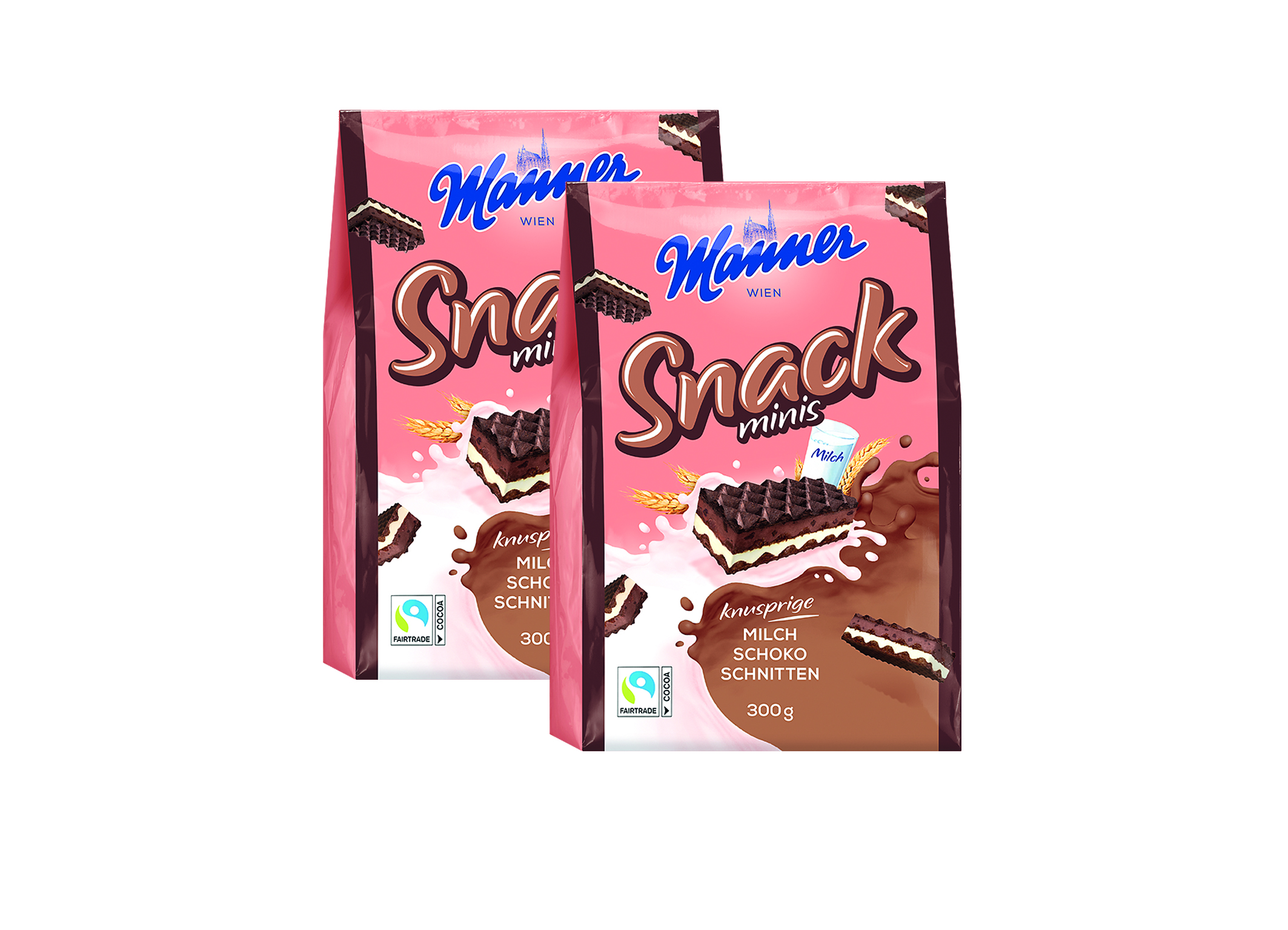 (Bild für) Manner Snack Minis Schoko 300g 10