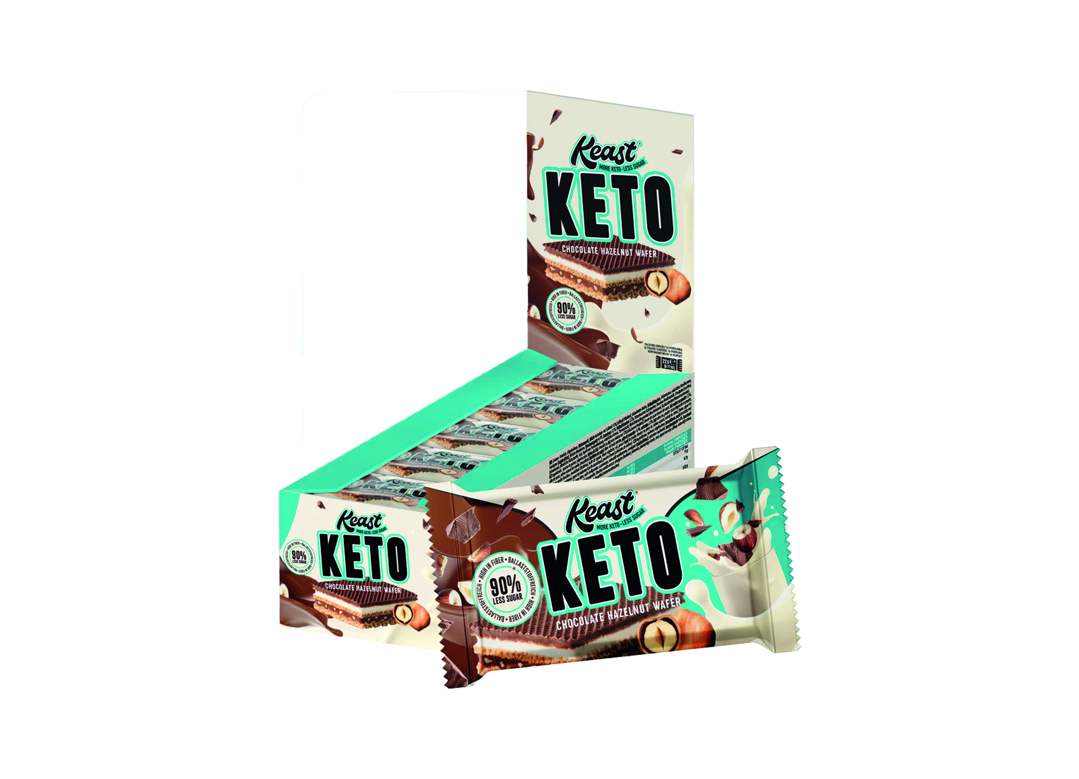 (Bild für) KETO Chocolate Hazelnut Wafer 25g 16