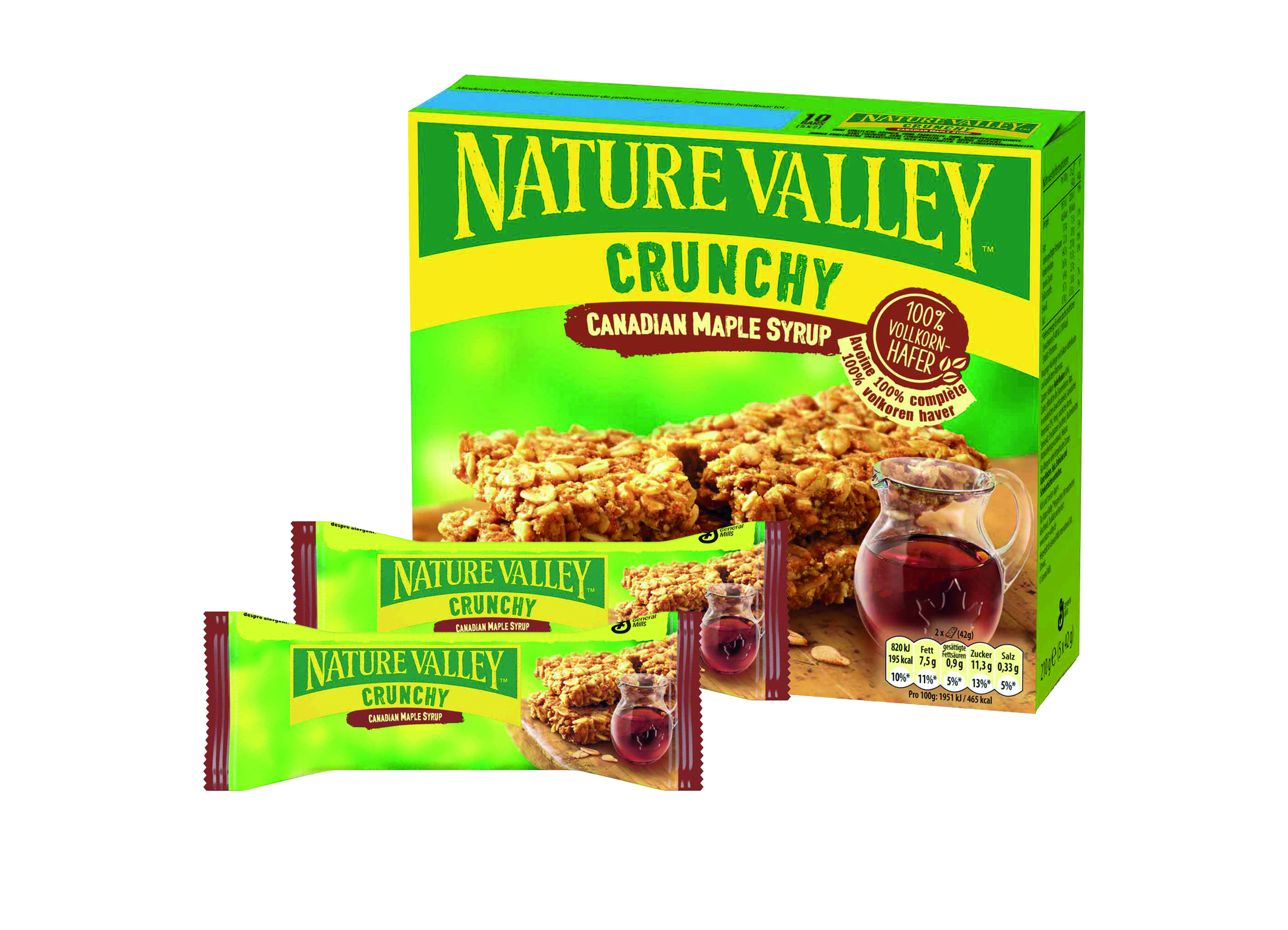 (Bild für) Nature Valley Crunchy Kanadischer Ahornsirup 5x2er 210g 5