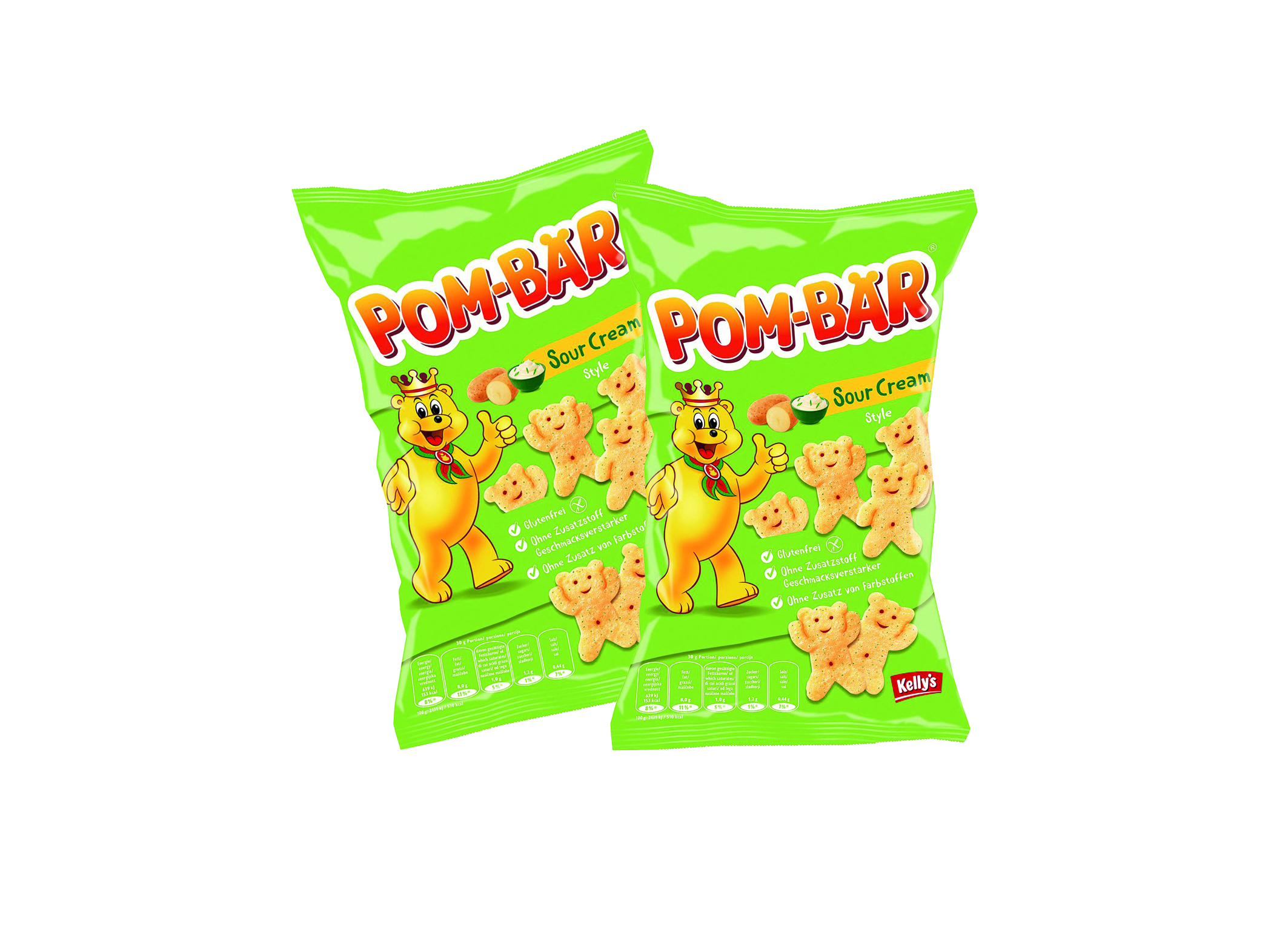 (Bild für) Kellys Pom-Bär Sour Cream 65g 12