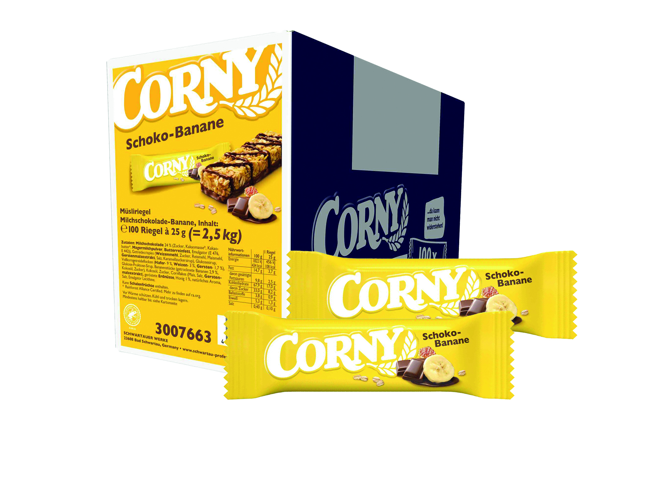 (Bild für) Corny Schoko-Banane 25g 100