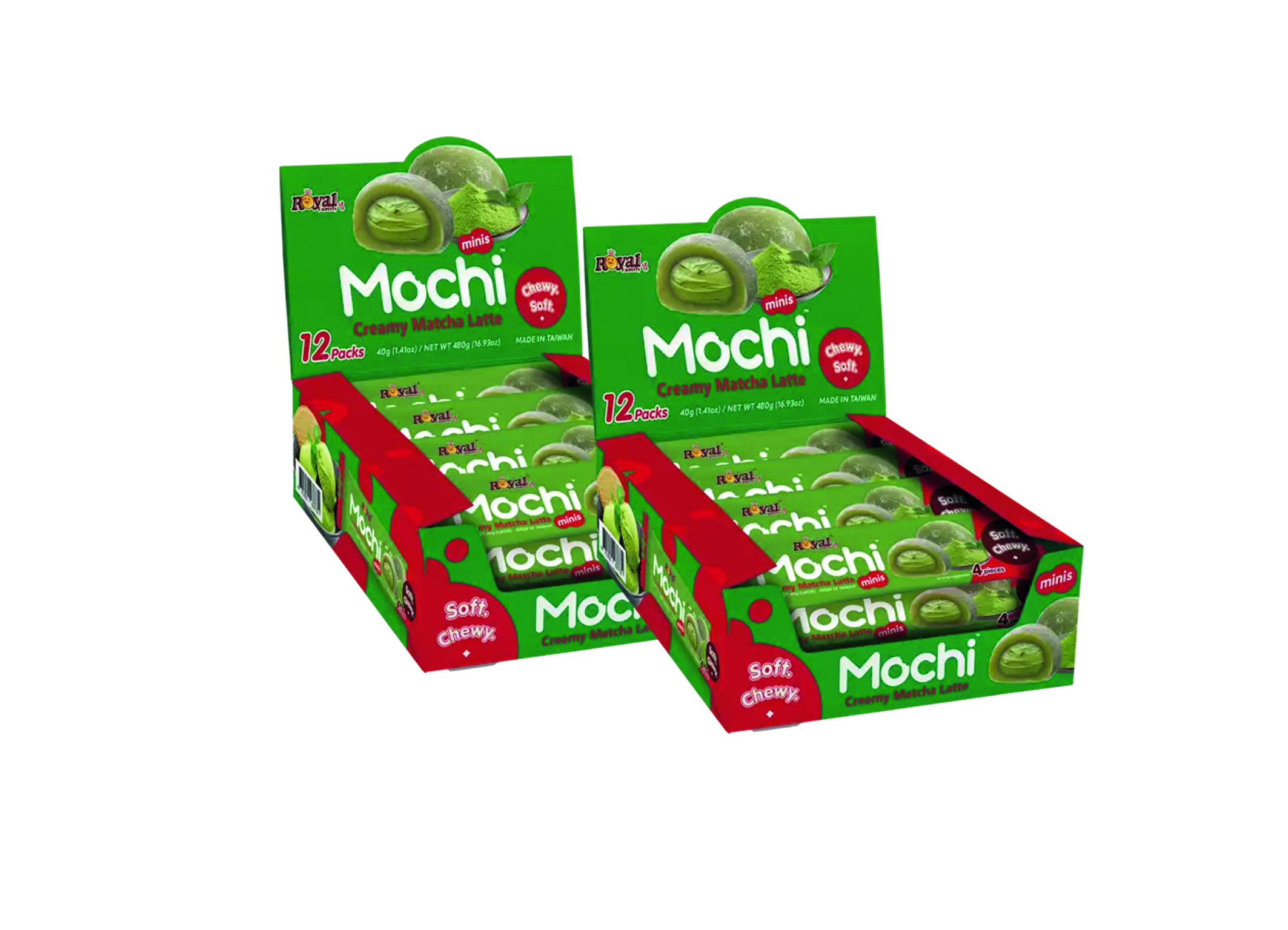 (Bild für) Royal Family Mochi Mini Creamy Matcha Latte 40g 12