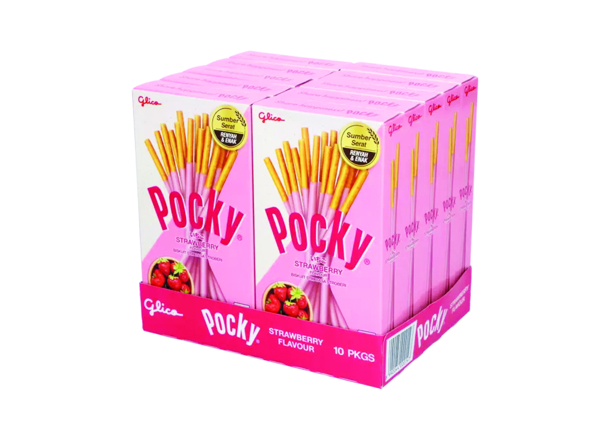 (Bild für) Pocky Biscuit Stick Strawberry 45g 12x10