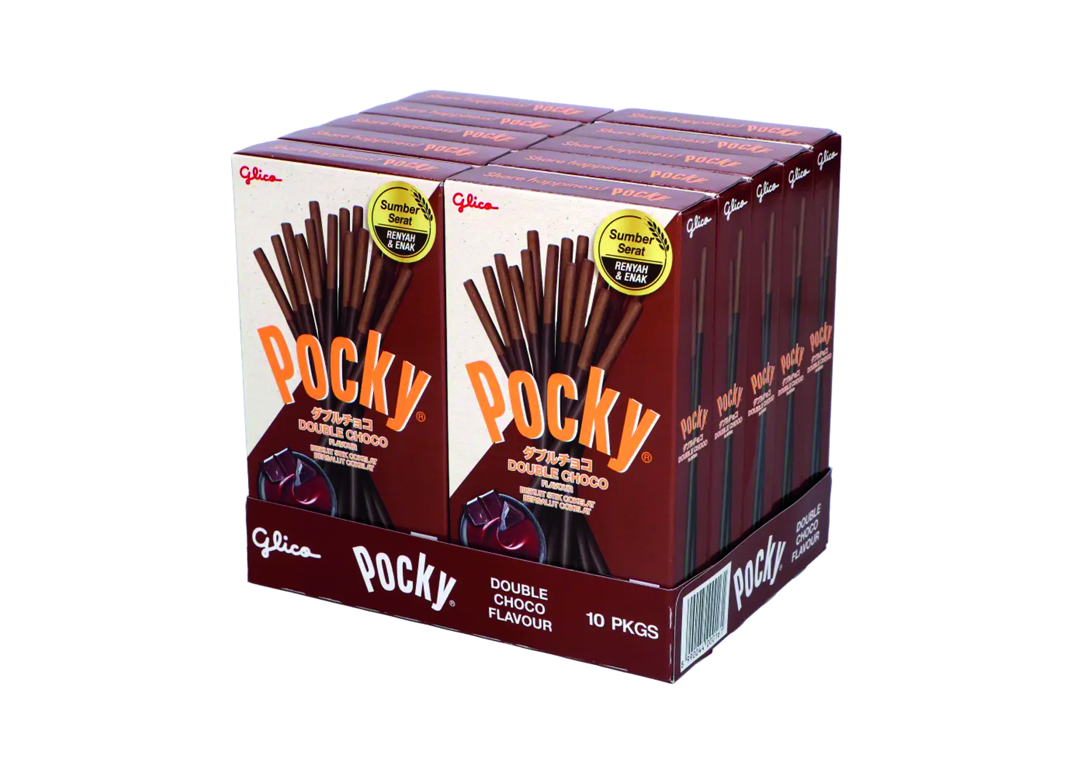 (Bild für) Pocky Biscuit Stick Double Chocolate 47g 12x10