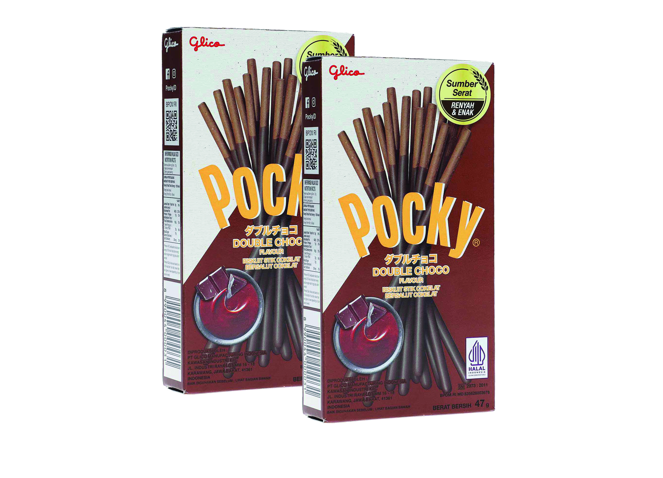(Bild für) Pocky Biscuit Stick Double Chocolate 47g 10