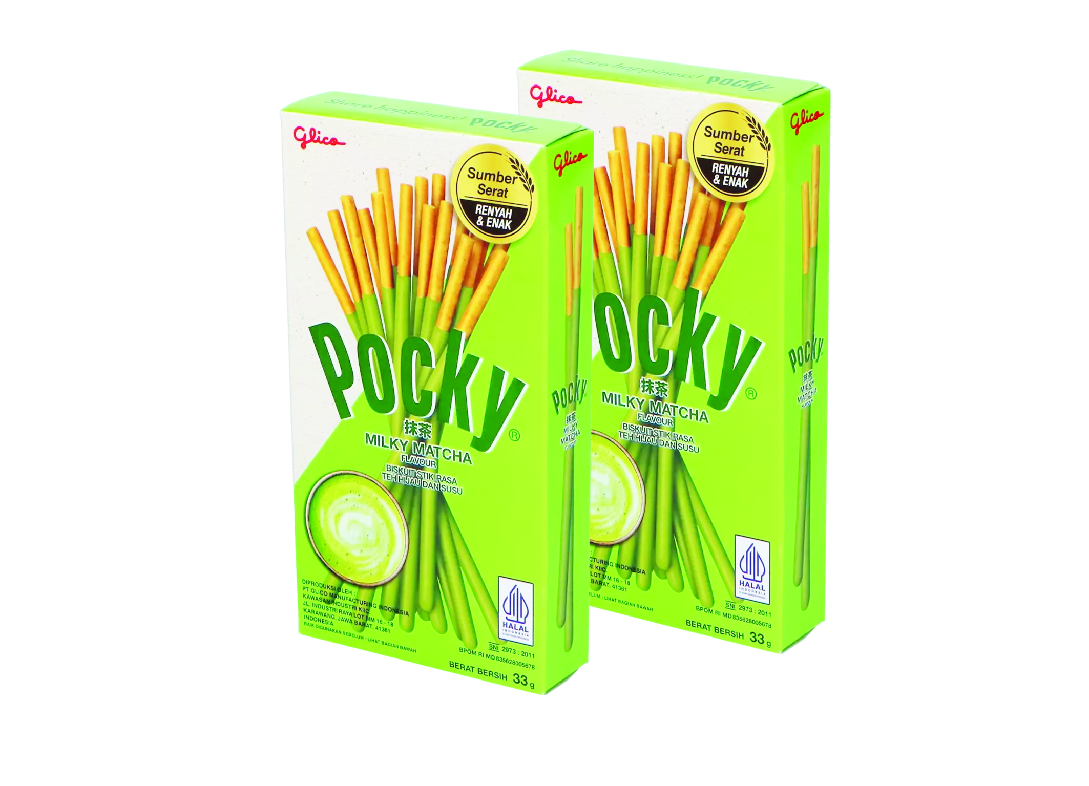 (Bild für) Pocky Biscuit Stick Milky Matcha 33g 10