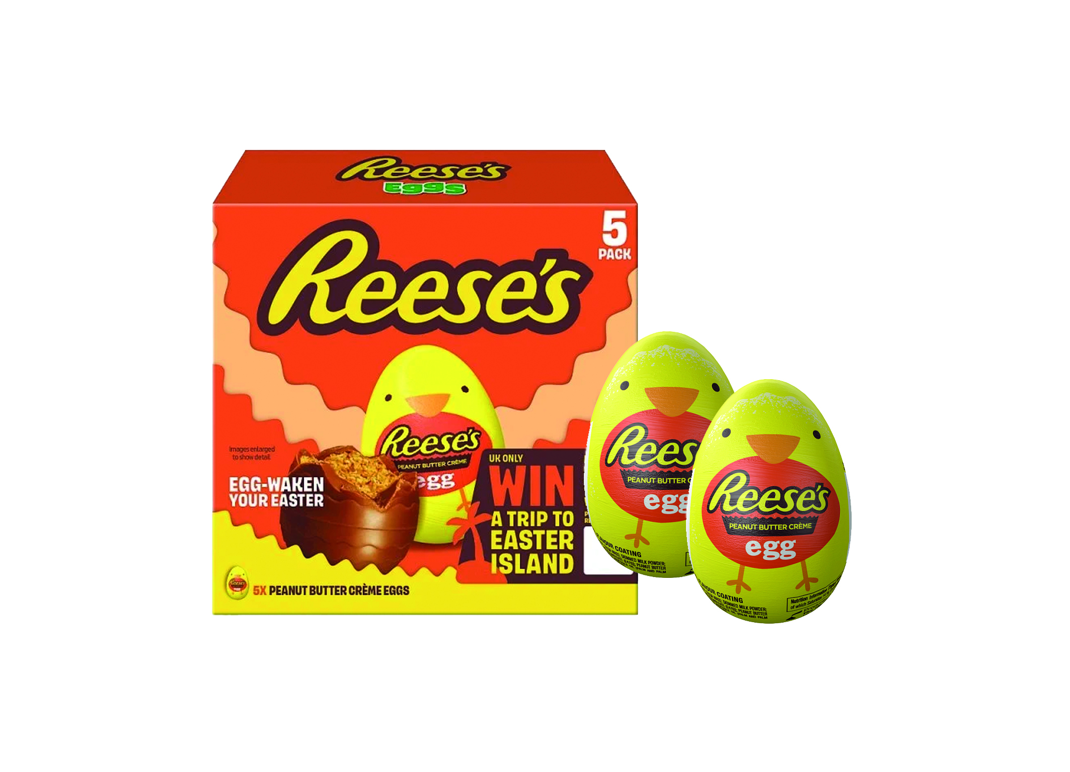 (Bild für) Reeses Peanut Butter Filled Egg Multipack 5Pk 170g 20 