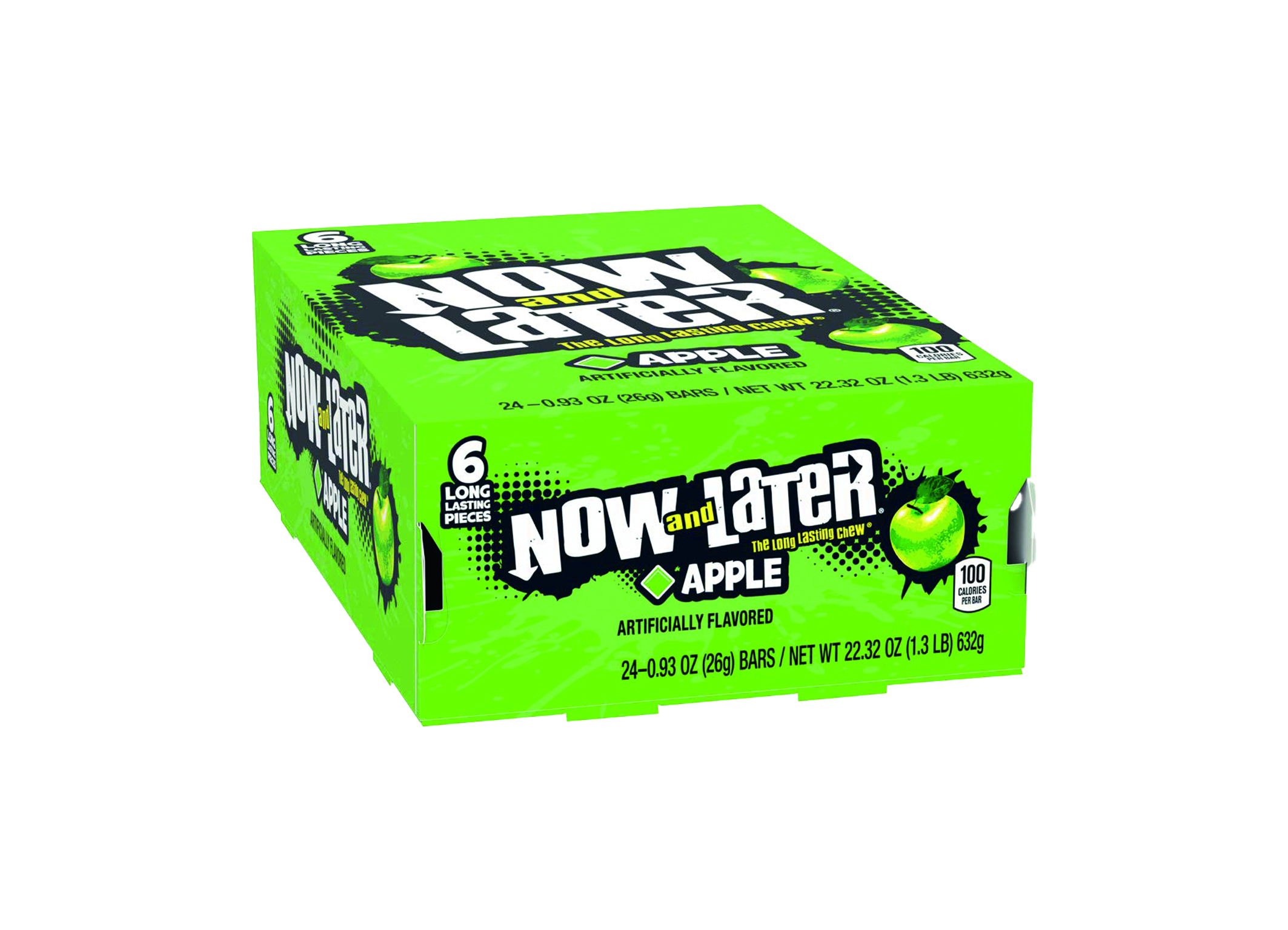 (Bild für) Now & Later Chewy Apple Candy 26g 24