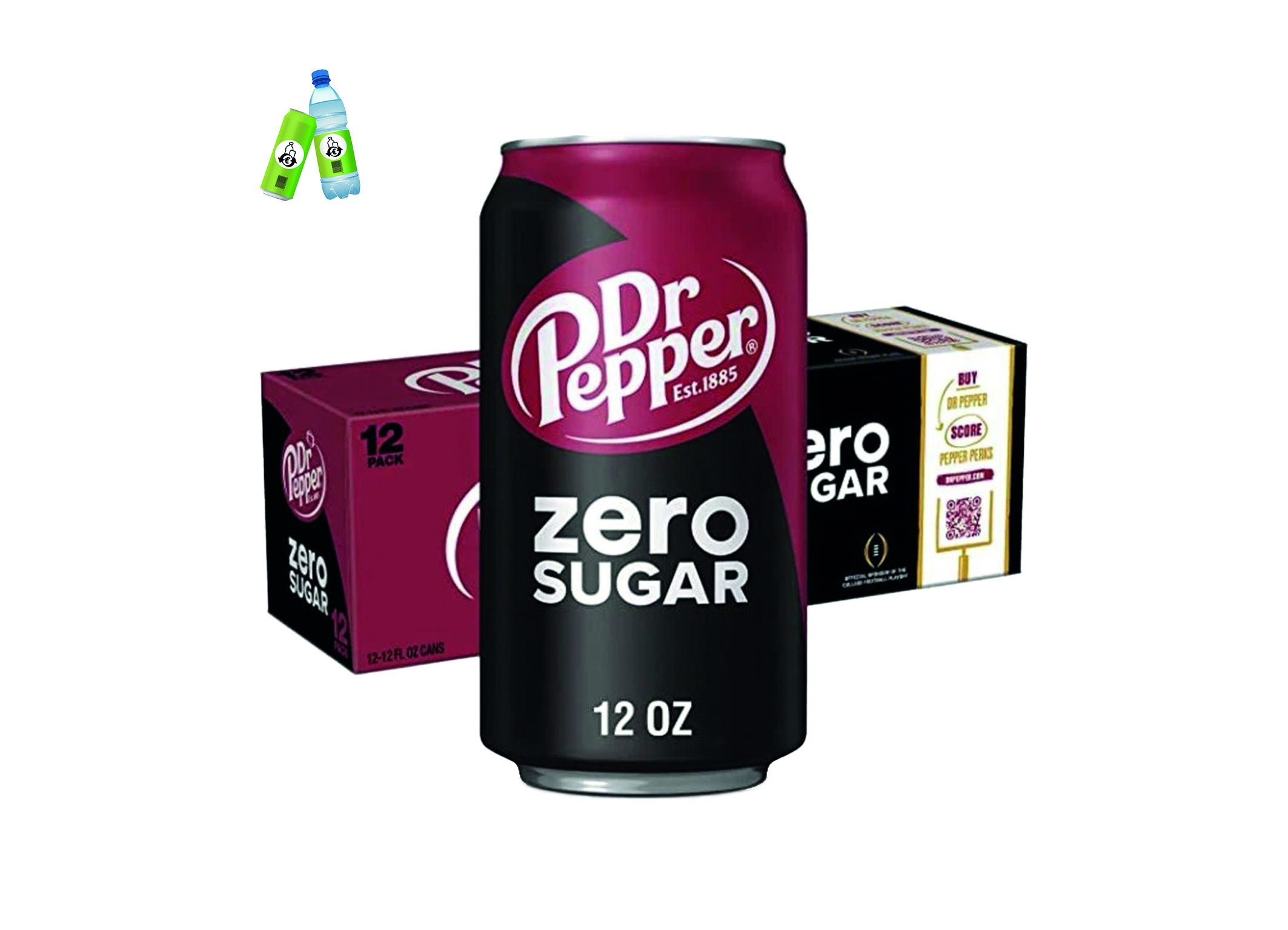 (Bild für) Dr Pepper Zero 0,33L DS EWP 24
