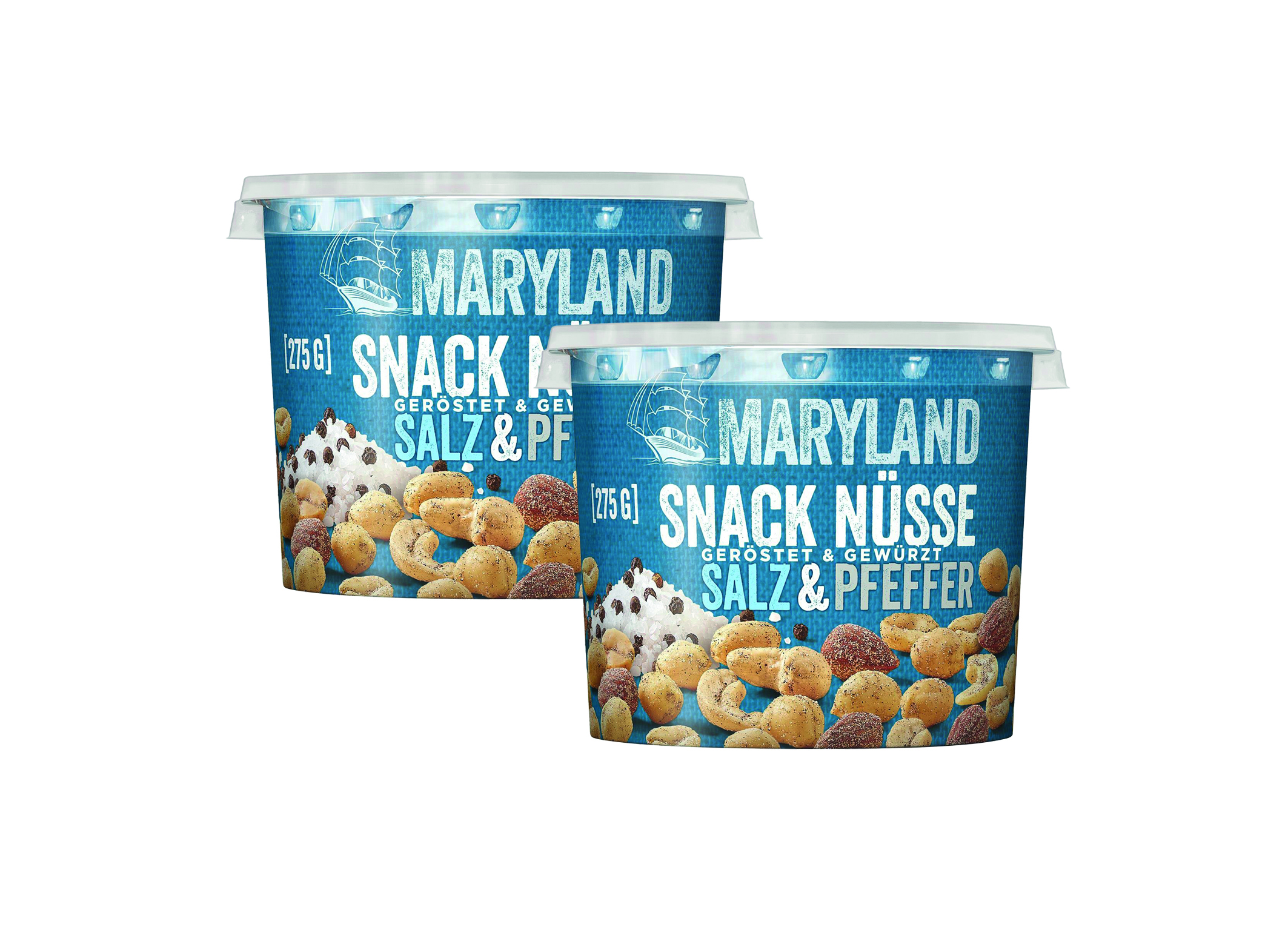 (Bild für) Maryland Snack Nüsse Salz & Pfeffer 275g 6