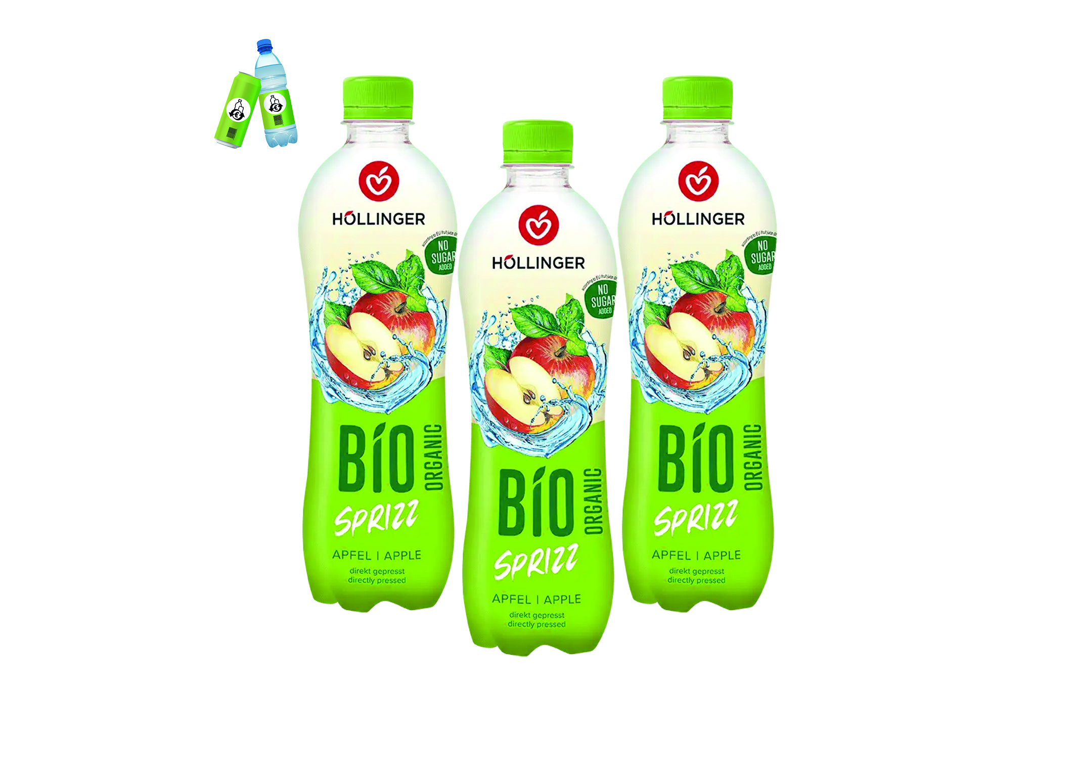(Bild für) Höllinger Bio Apfel Sprizz 0,5L PET EWP 12