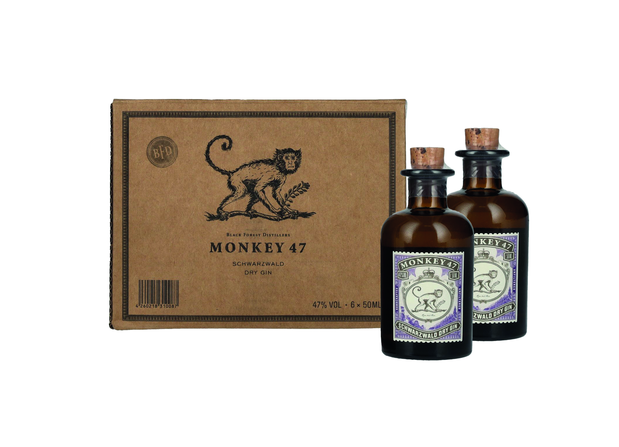 (Bild für) Monkey 47 Schwarzwald Dry Gin 0,05L 47% 6