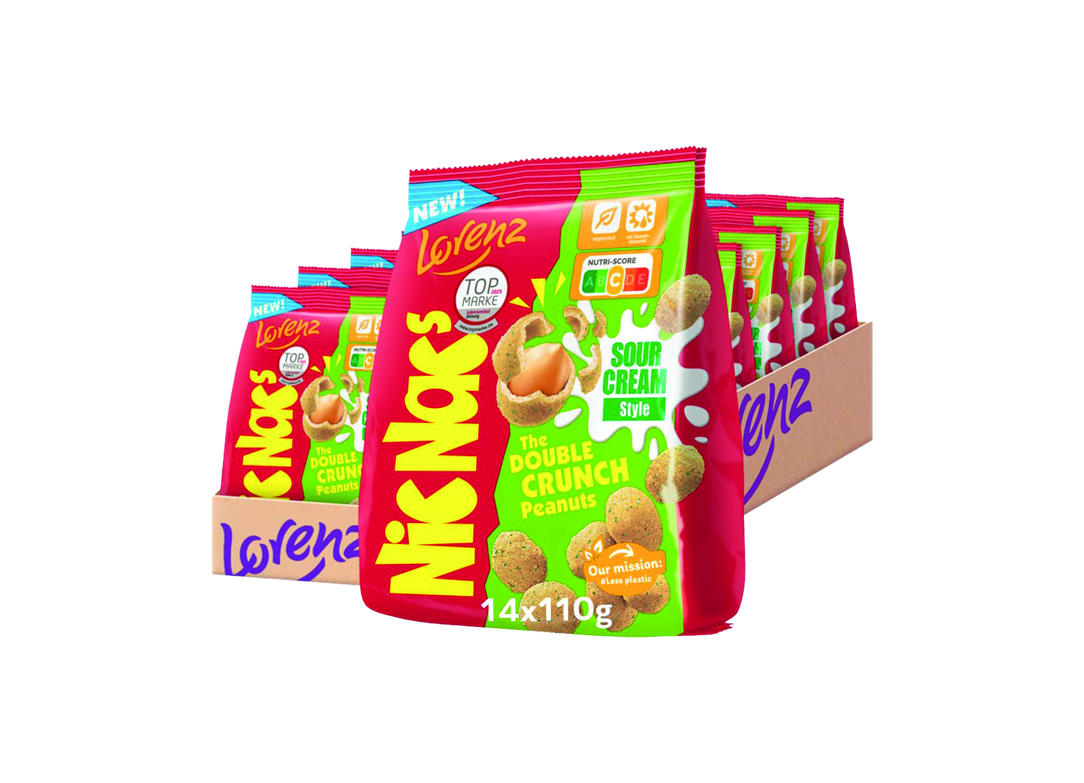 (Bild für) Lorenz Nic Nacs Sour Cream 110g 14