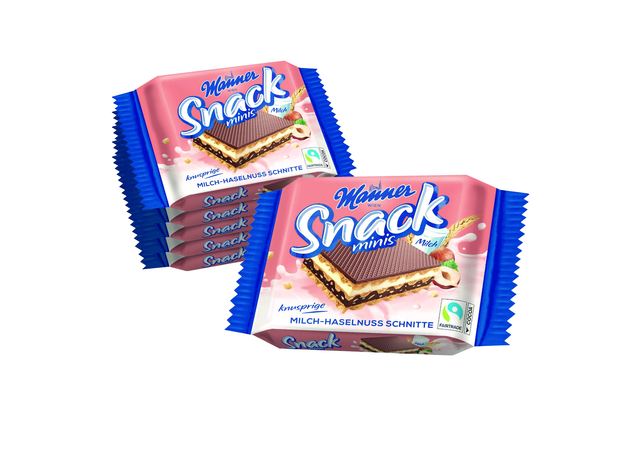 (Bild für) Manner Snack Minis Haselnuss 125g 24