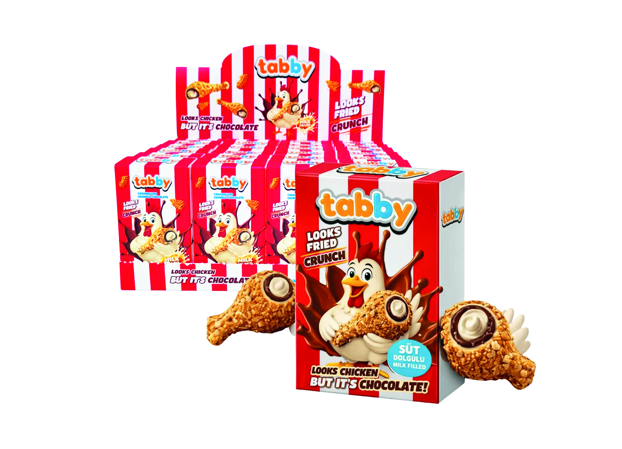 (Bild für) Tabby Chicken Wings Schokolade 48g 24