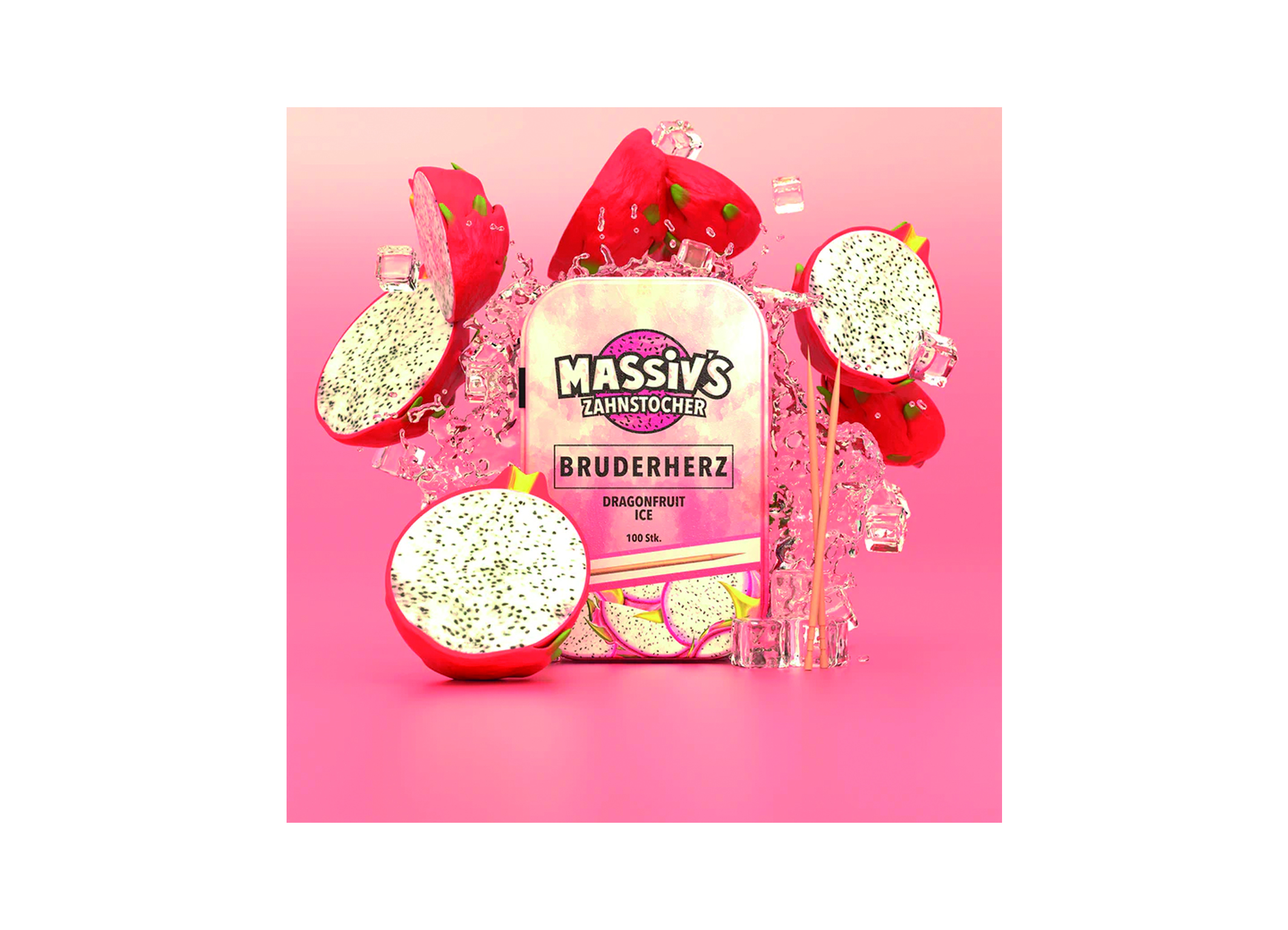 (Bild für) Massivs Zahnstocher Dragonfruit Ice 100 Stück 10