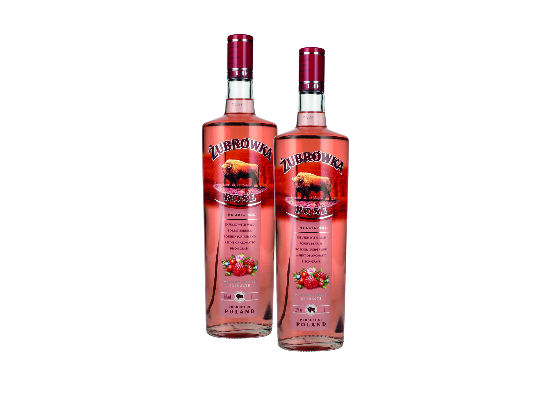 (Bild für) Zubrowka Rosé Vodka 1L 32% 1