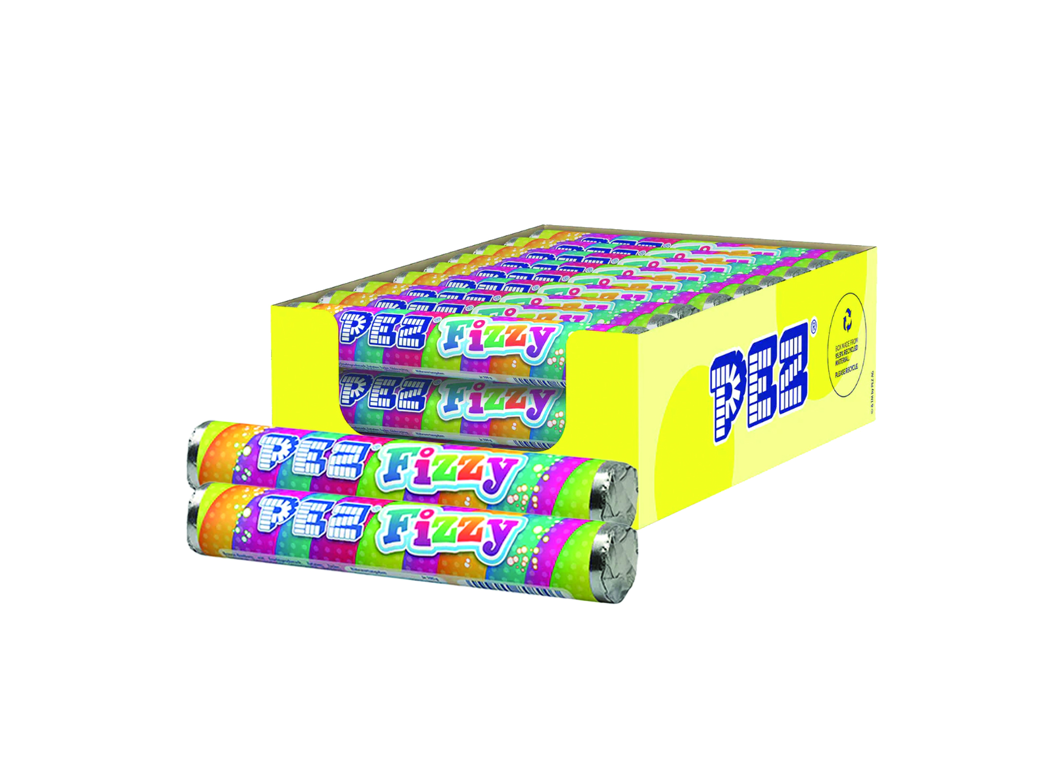 (Bild für) PEZ Fizzy Riesenrolle Tutti Frutti 42g 30