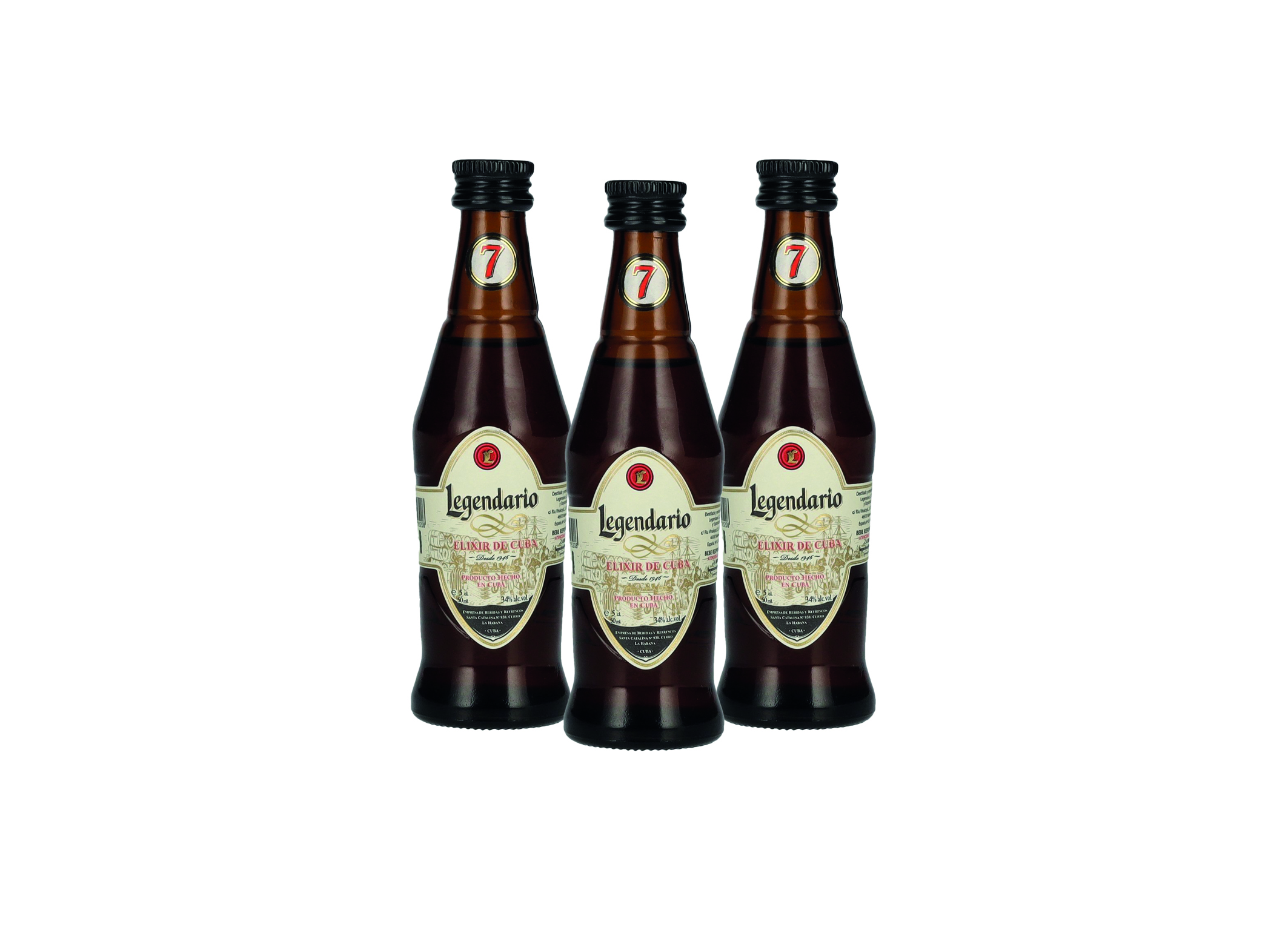 (Bild für) Legendario Elixir de Cuba 0,05L 34% 12