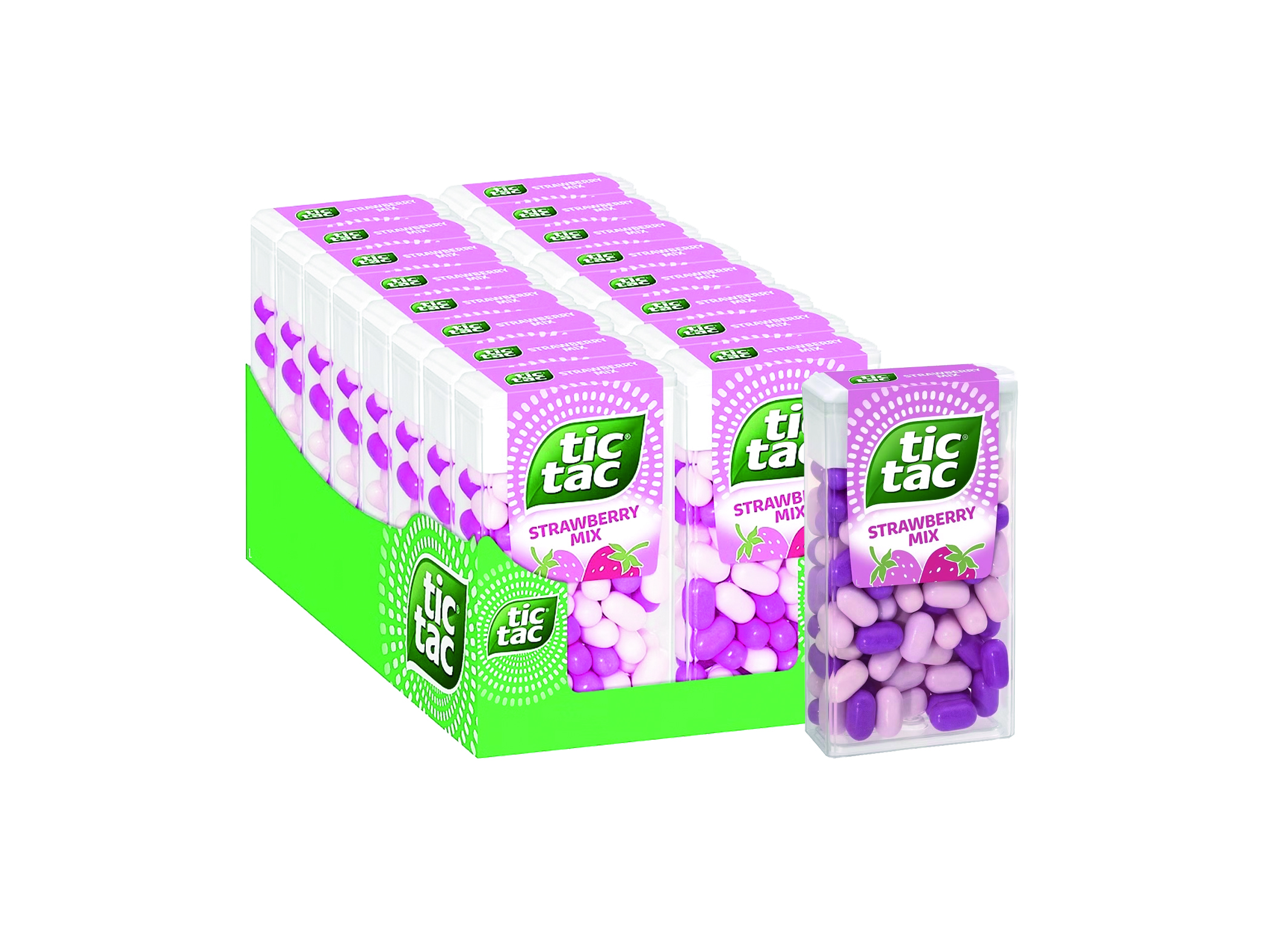 (Bild für) Tic Tac Strawberry 13g 12