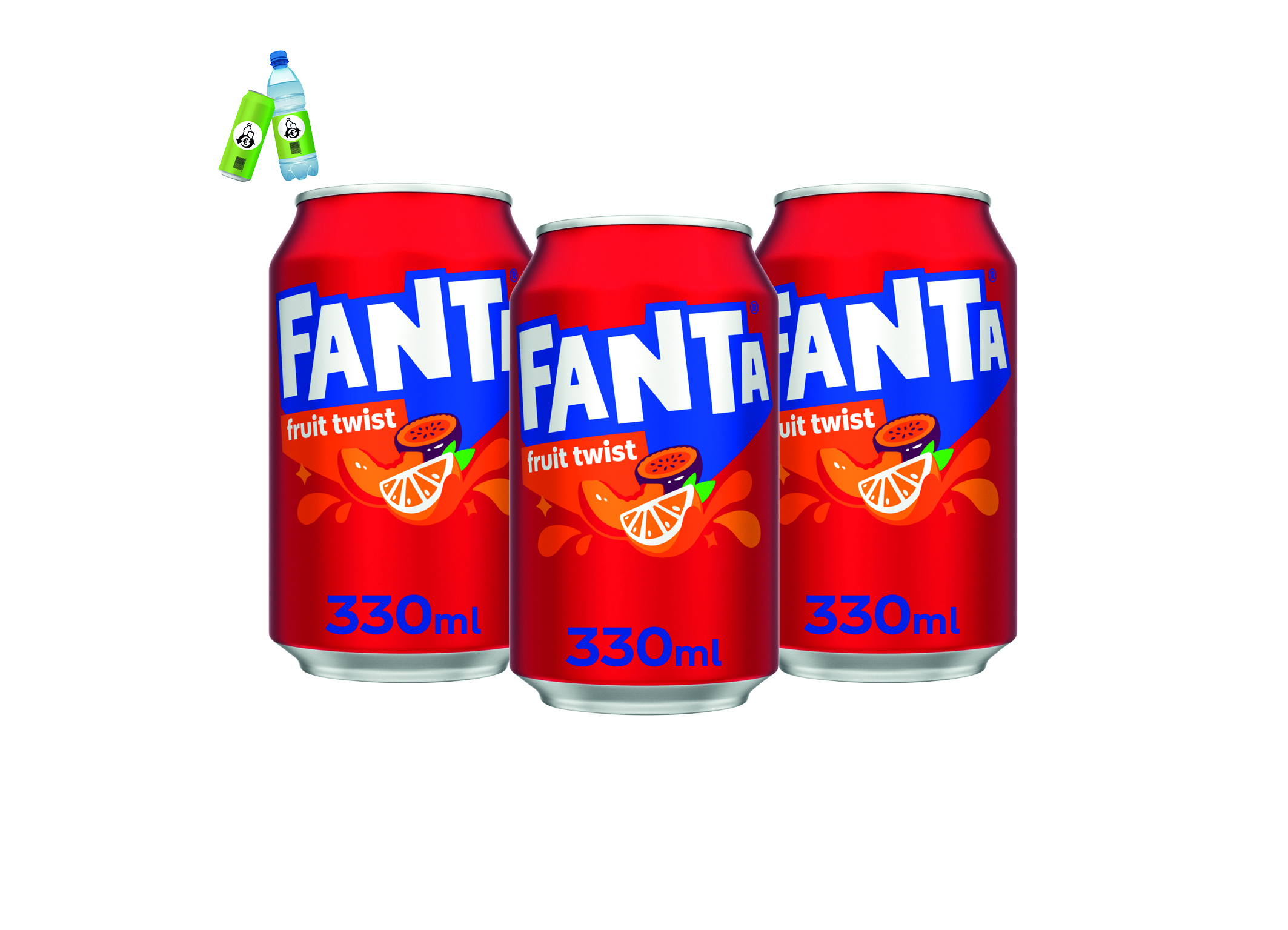(Bild für) Fanta Fruit Twist UK 0,33L DS EWP 24