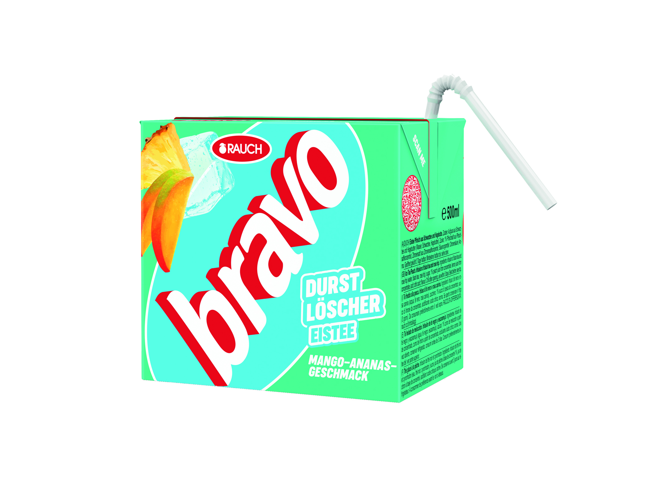 (Bild für) Bravo Durstlöscher Mango-Ananas 0,5L 10