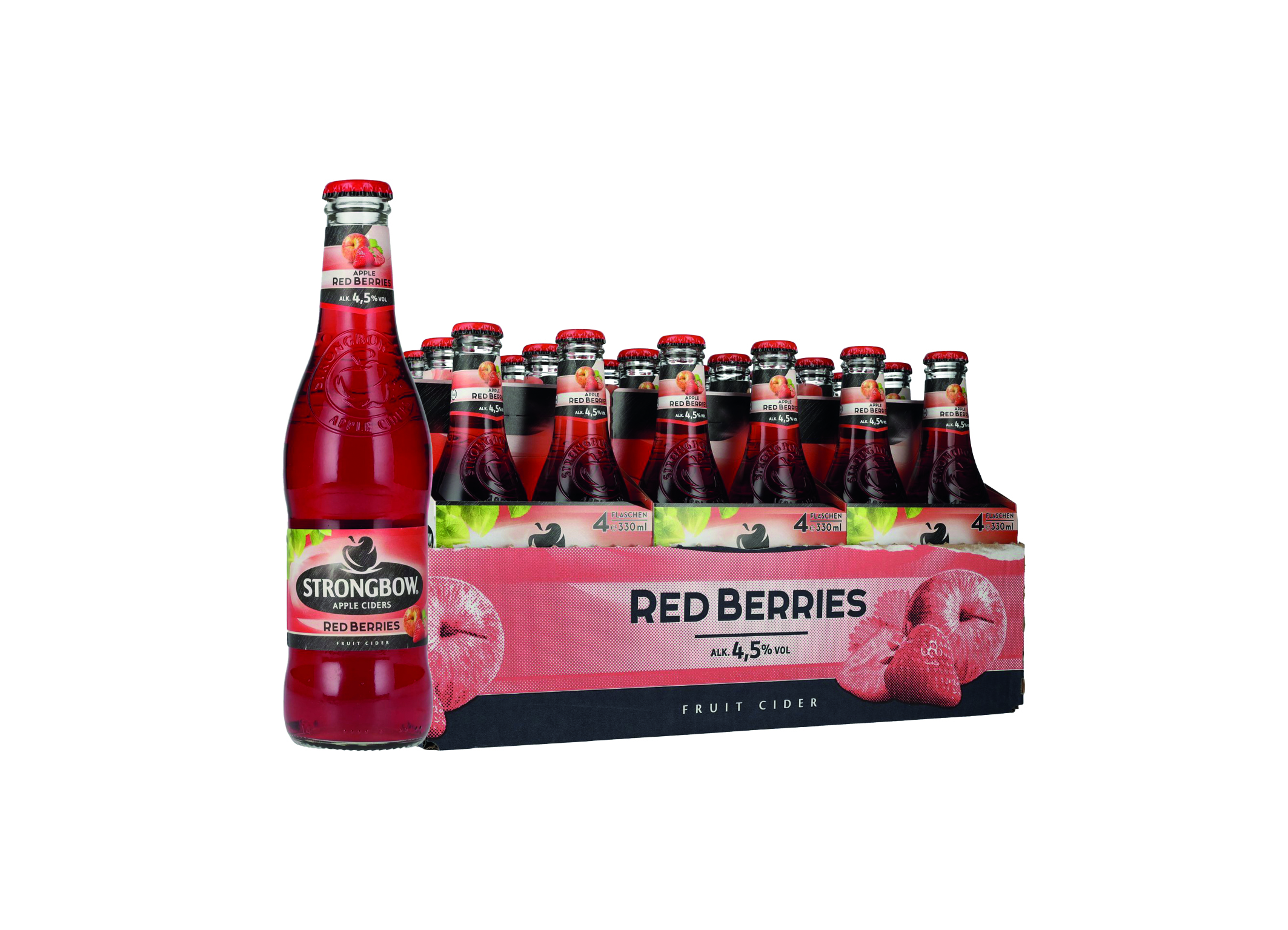 (Bild für) Strongbow Cider Red Berries 0,33L FL EW 24
