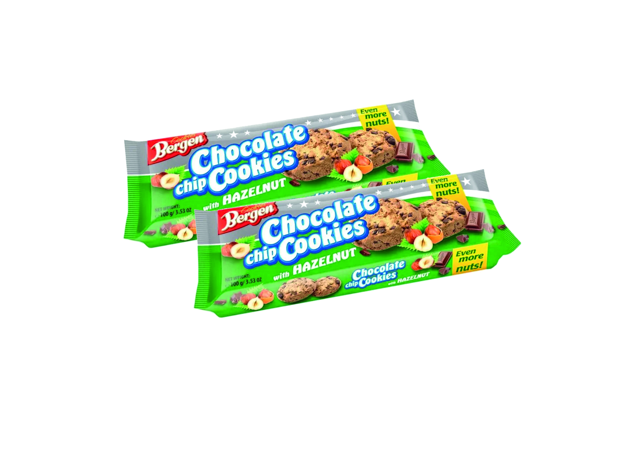 (Bild für) Bergen Choco Chip Cookies Hazelnut 85g 16