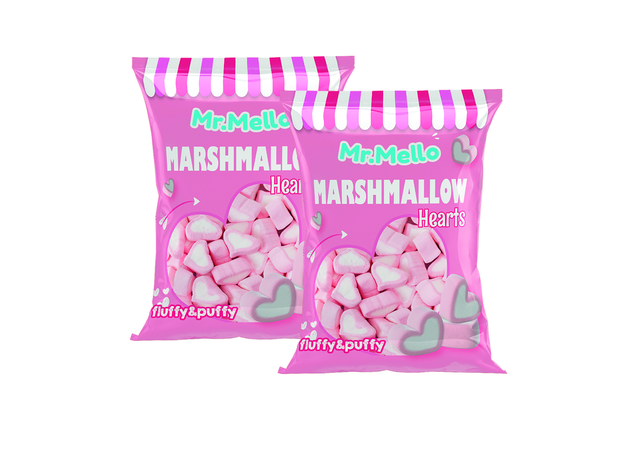 (Bild für) Mr. Mello Marshmallow Hearts 45g 50