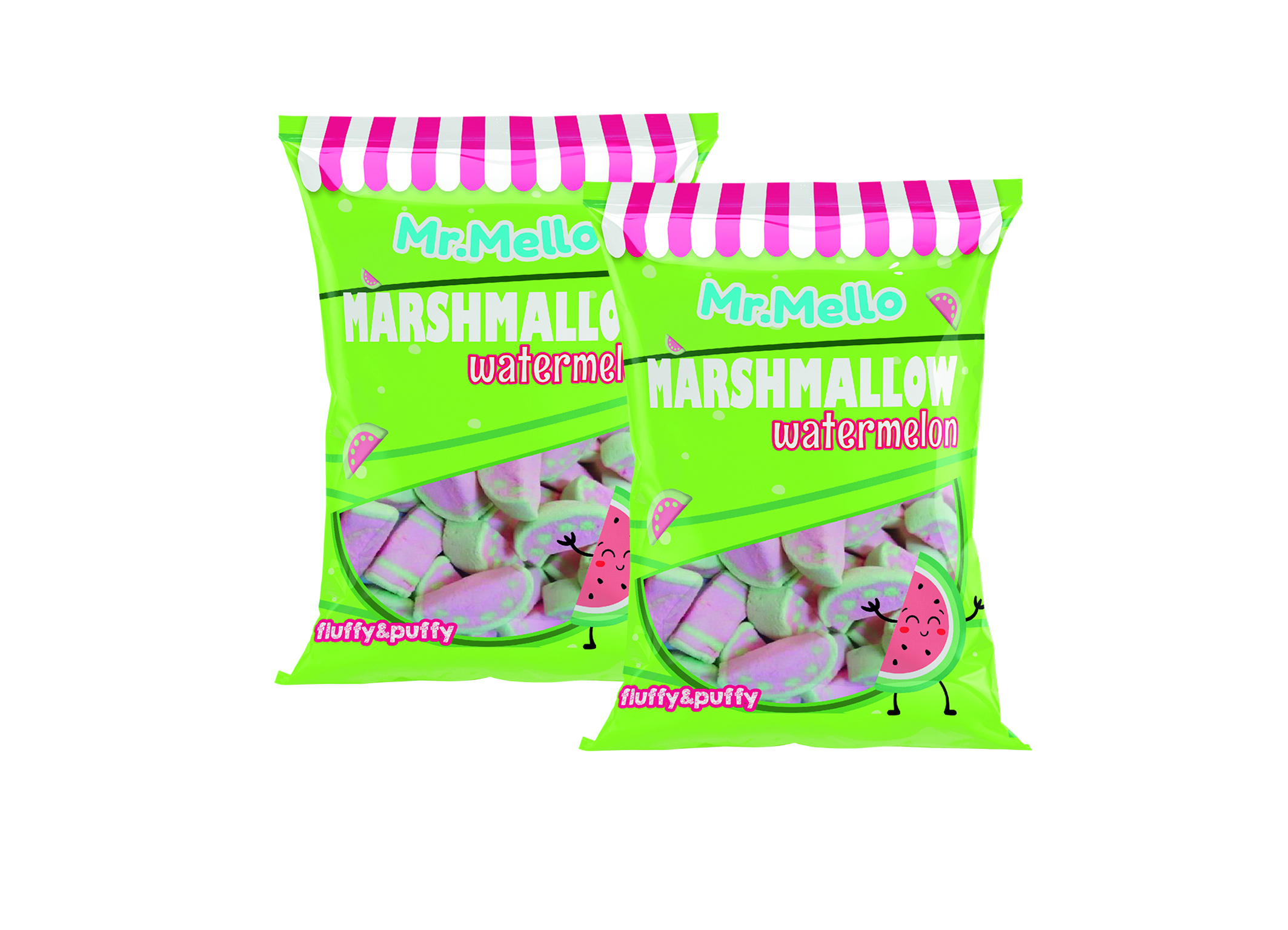(Bild für) Mr. Mello Marshmallow Watermelon 45g 50