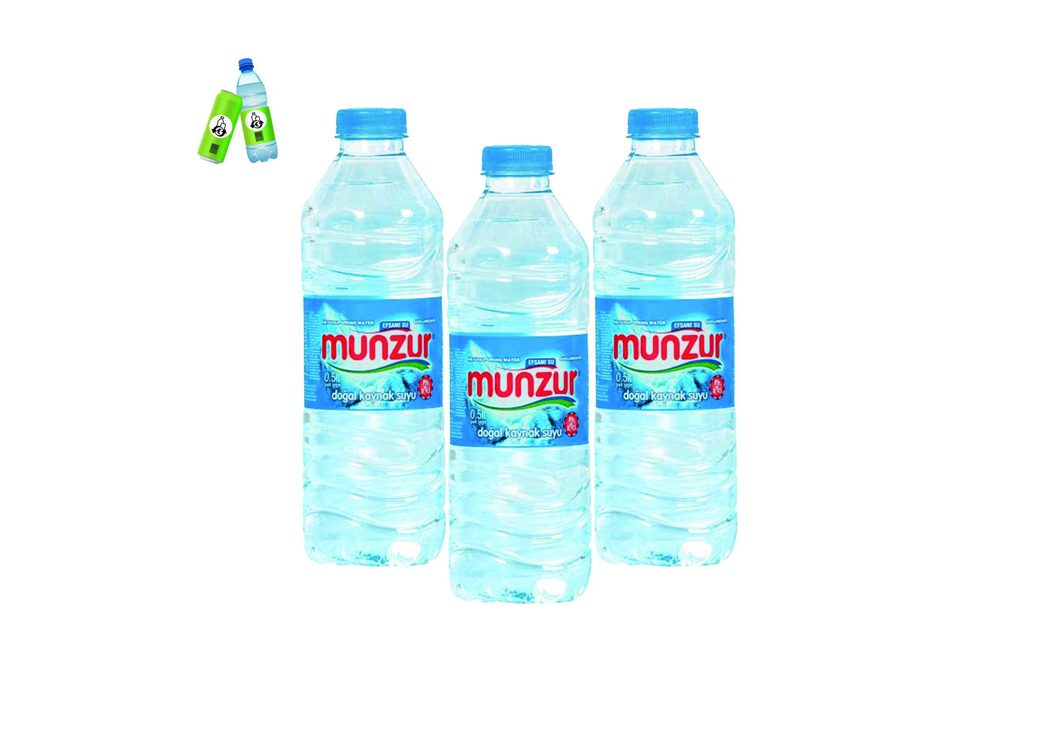 (Bild für) Munzur Quellwasser 0,5L PET EWP 24