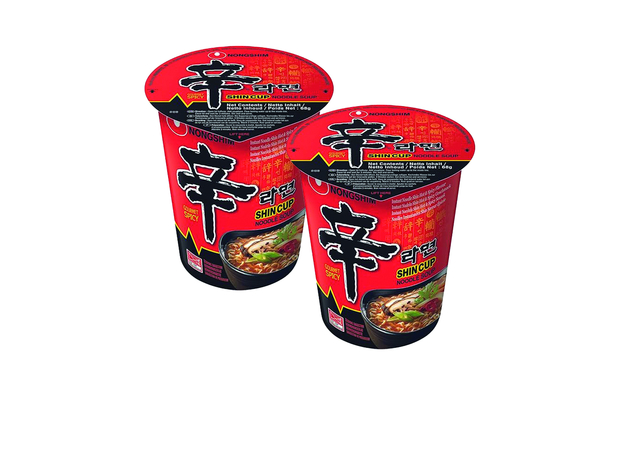 (Bild für) Nong Shim Noodles Shin Ramyun Cup 68g 12