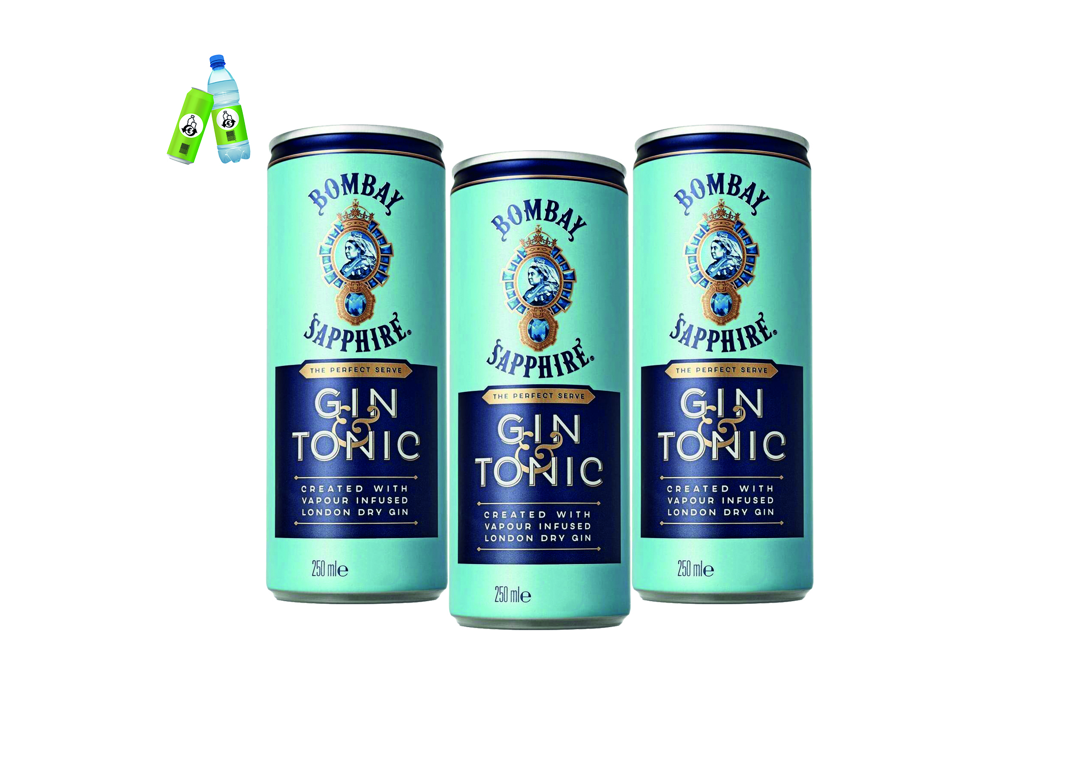 (Bild für) Bombay Sapphire Gin & Tonic 0,25L DS EWP 12