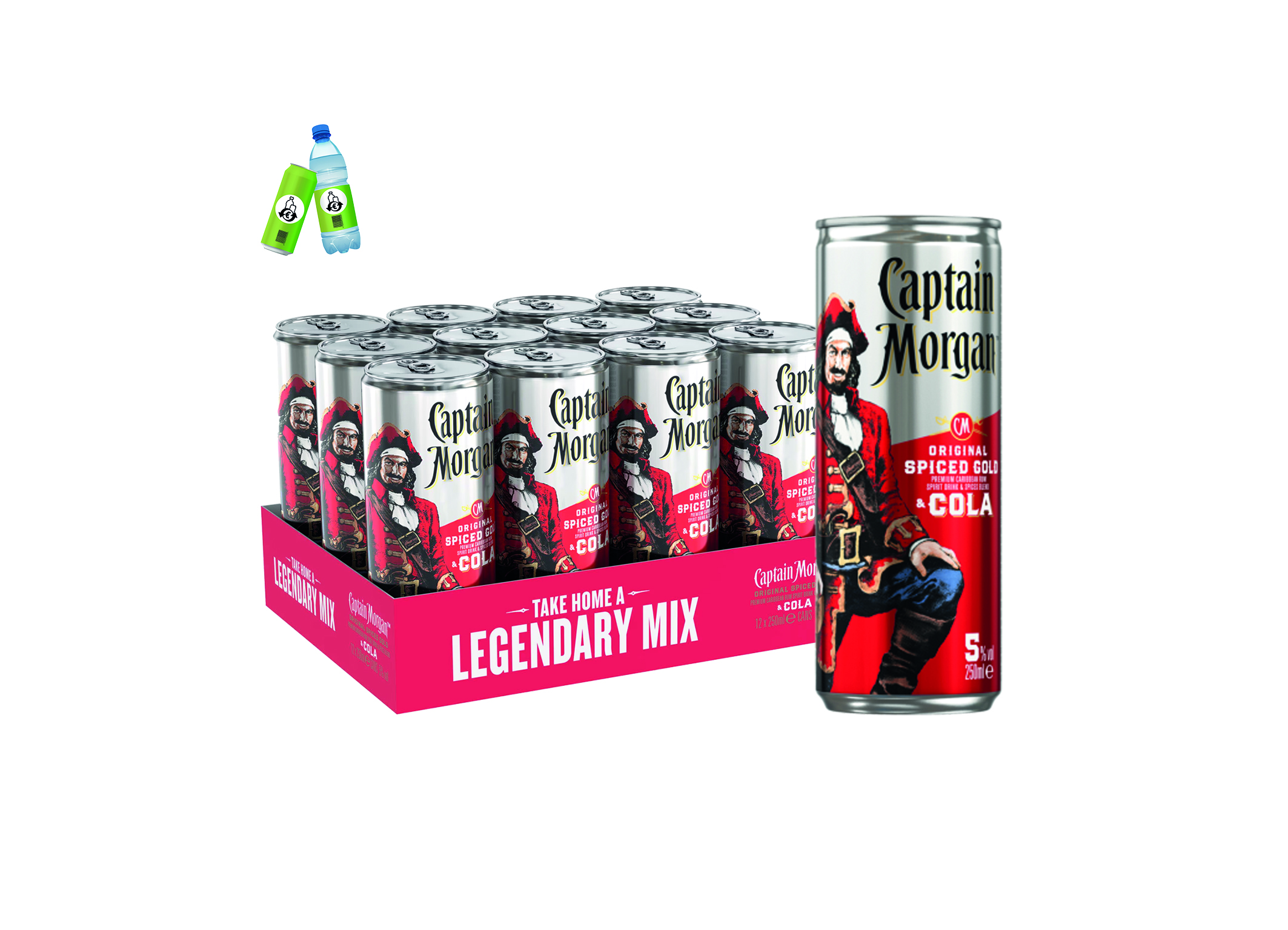 (Bild für) Captain Morgan & Cola 0,25L DS EWP 12