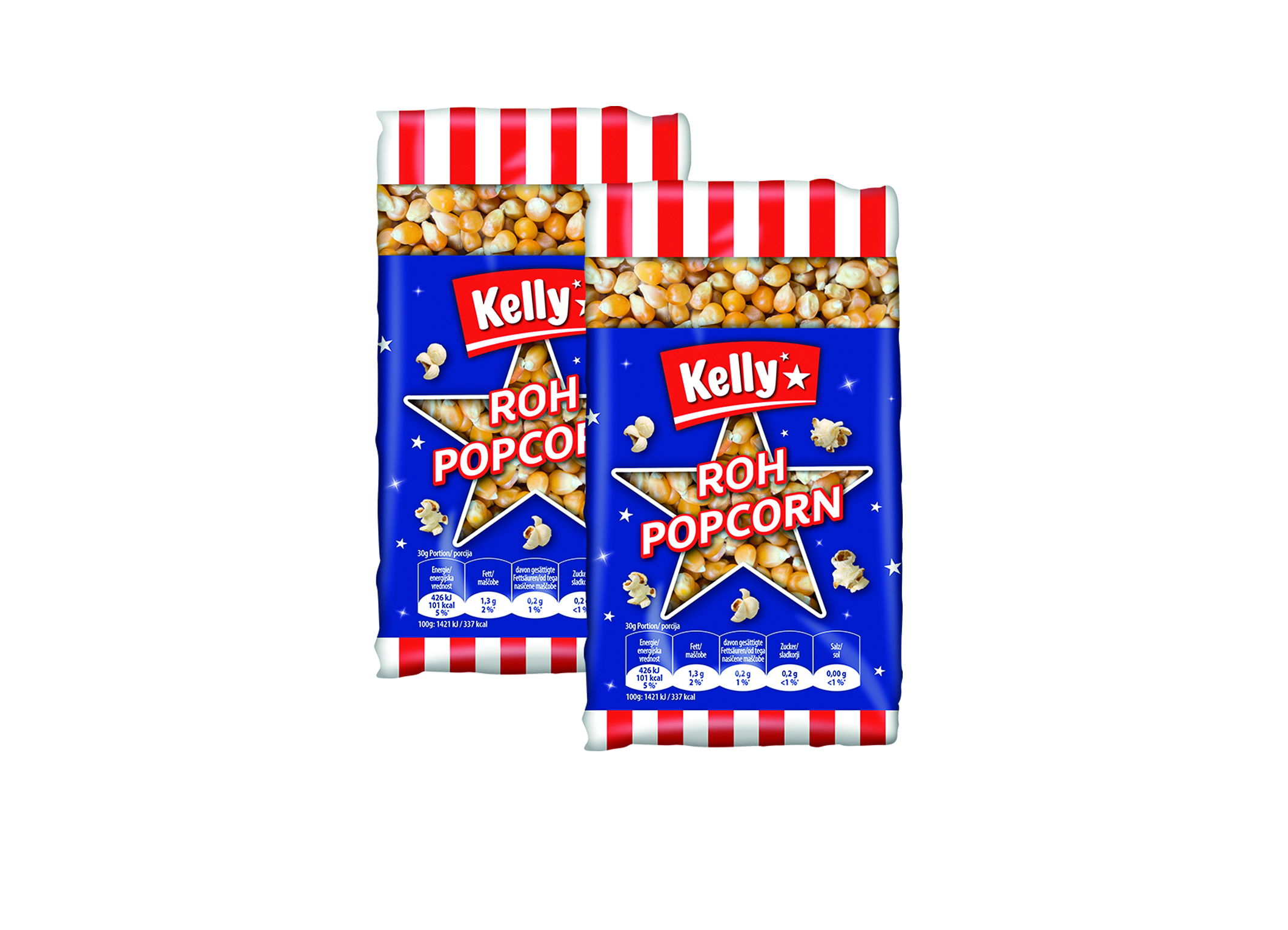 (Bild für) Kellys Popcorn Roh 250g 12