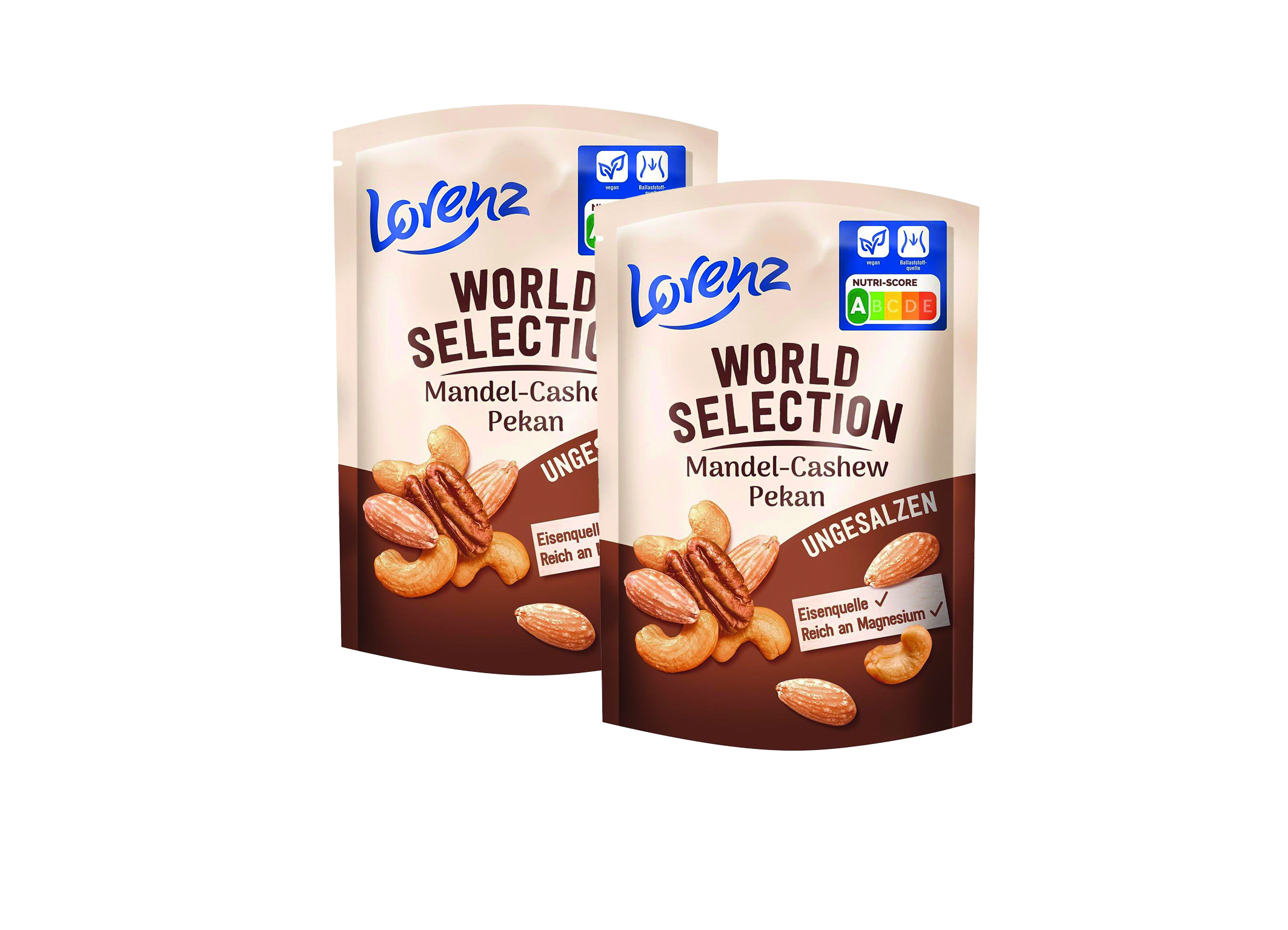 (Bild für) Lorenz Mandel-Cashew-Pekan geröstet & ungesalzen 90g 10