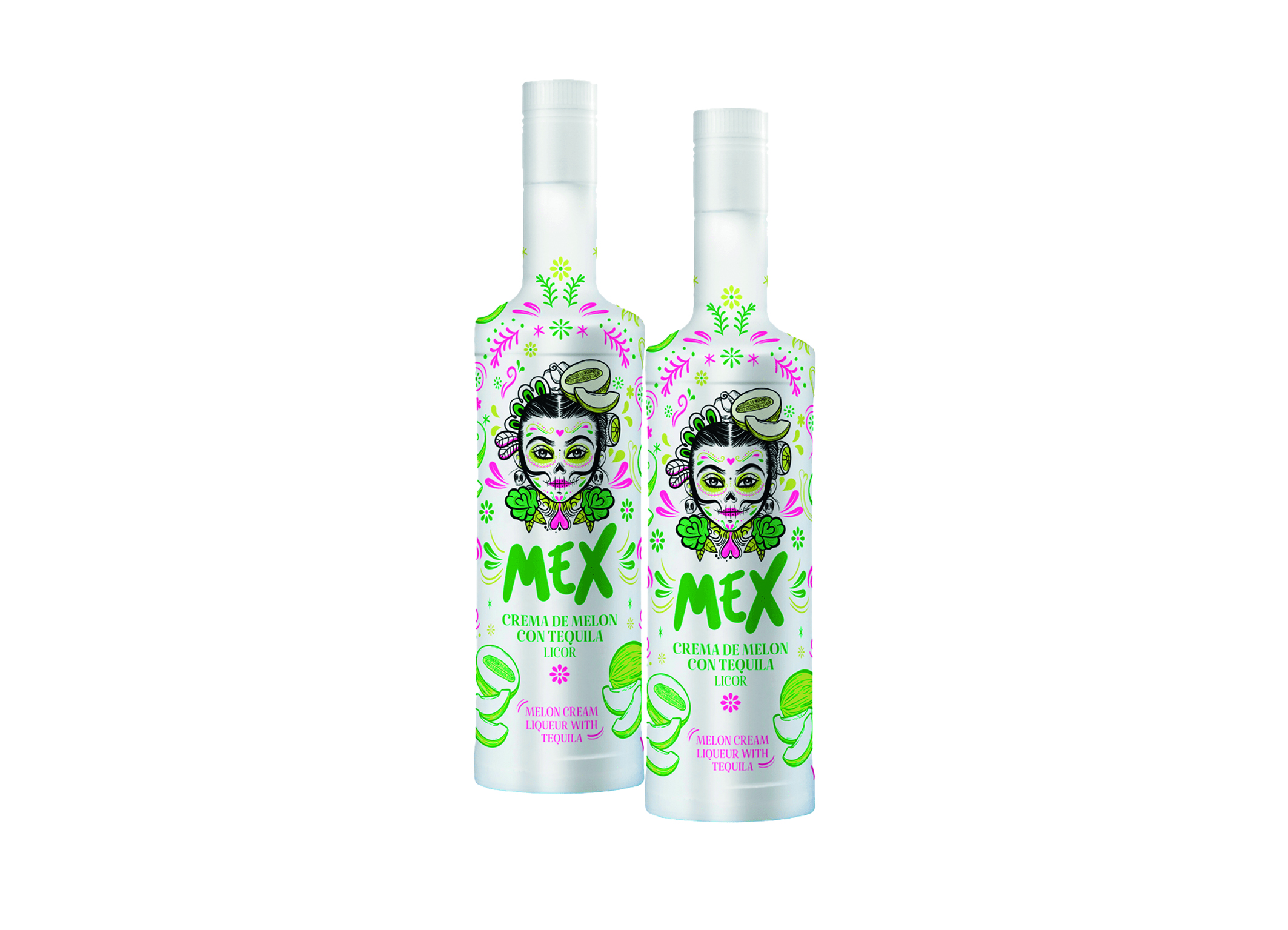 (image for) Mex Cream Liqueur Melon with Tequila 0,7L 15% 6
