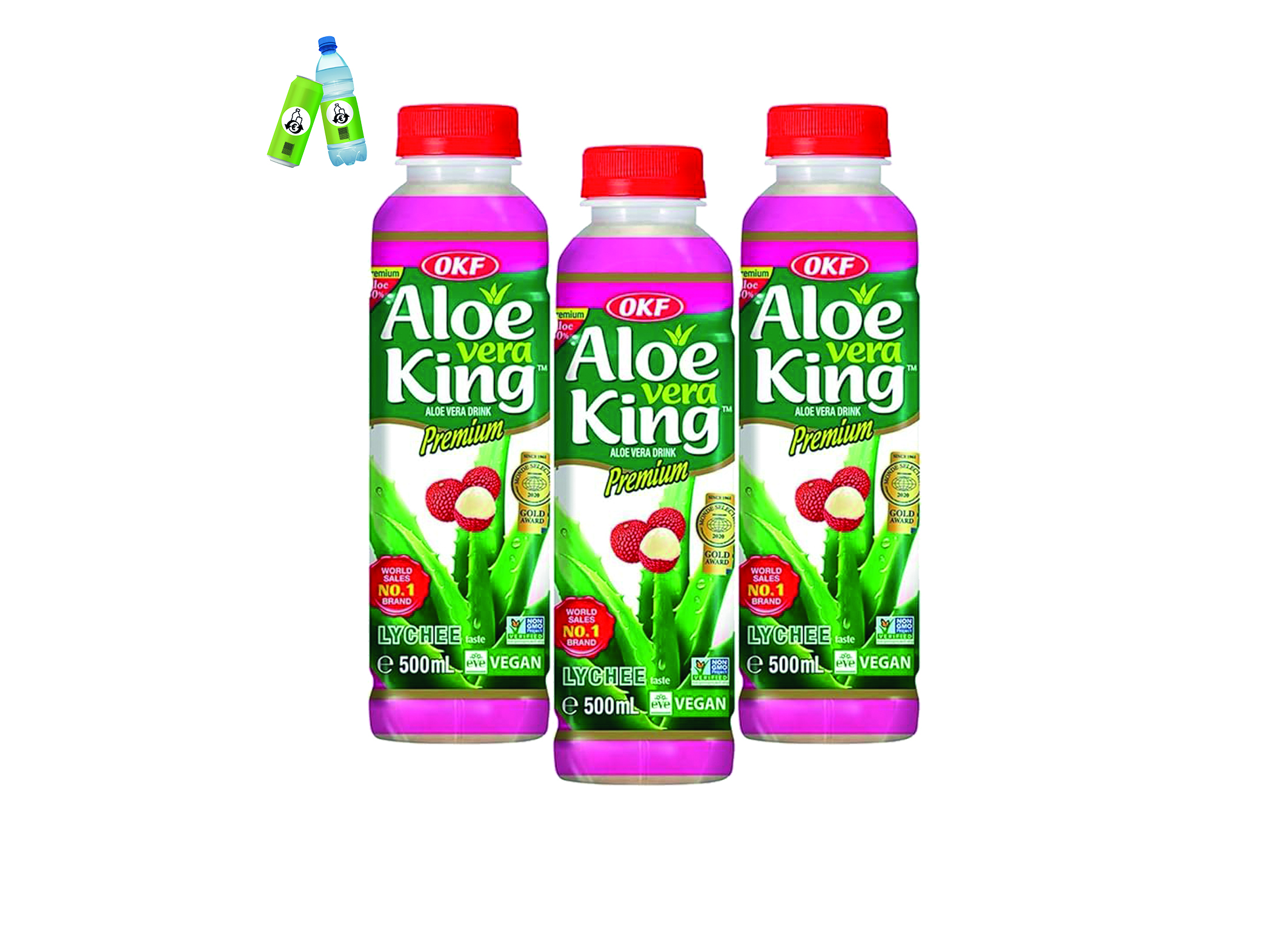 (Bild für) OKF Aloe Vera King Lychee 0,5L PET EWP 20