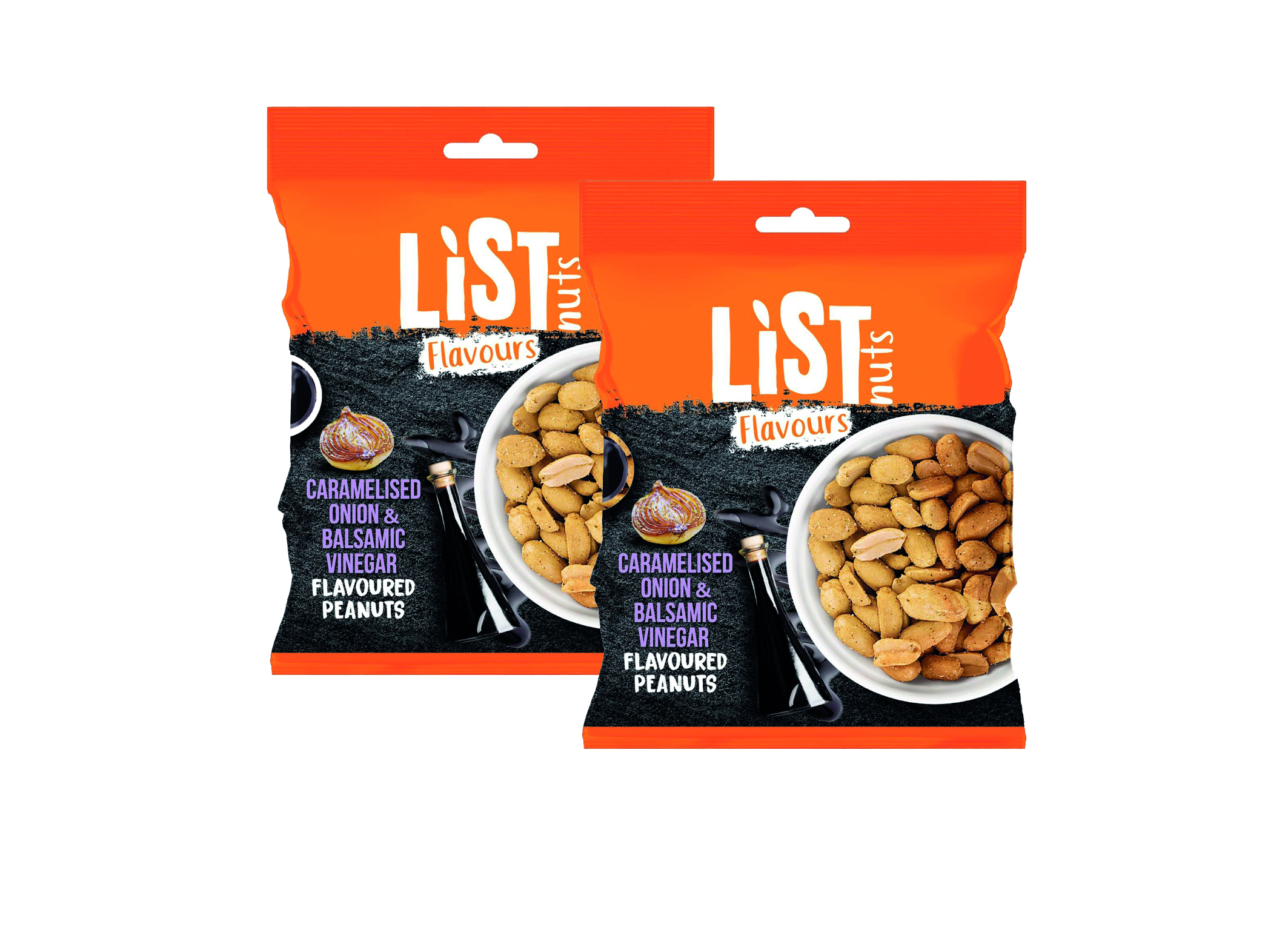(Bild für) List Nuts Erdnüsse Zwiebel & Balsamico 150g 12