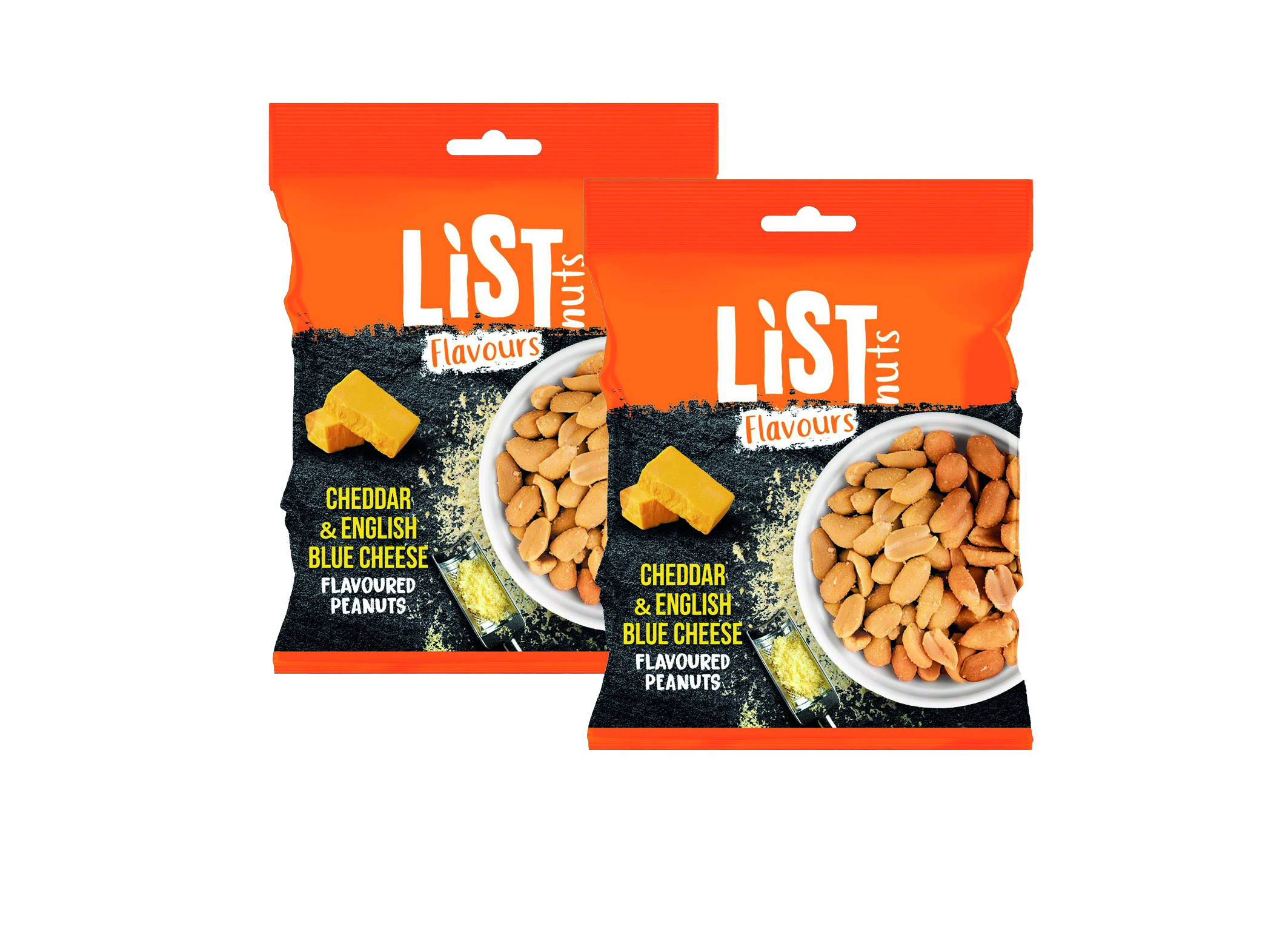 (Bild für) List Nuts Erdnüsse Cheddar & Blue Cheese 150g 12