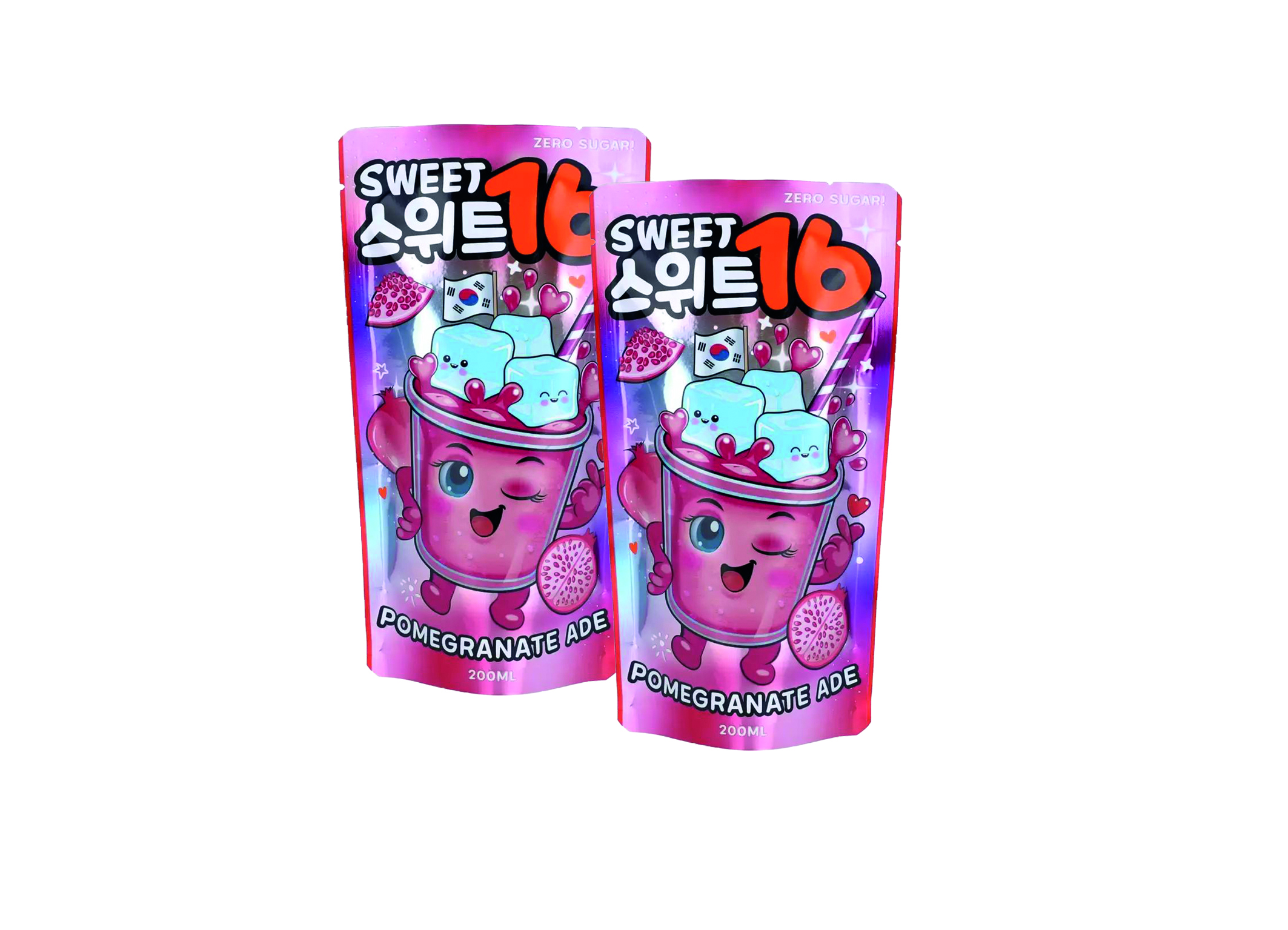 (Bild für) Sweet16 Korean Pomegranate Ade 0,2L 5x10 