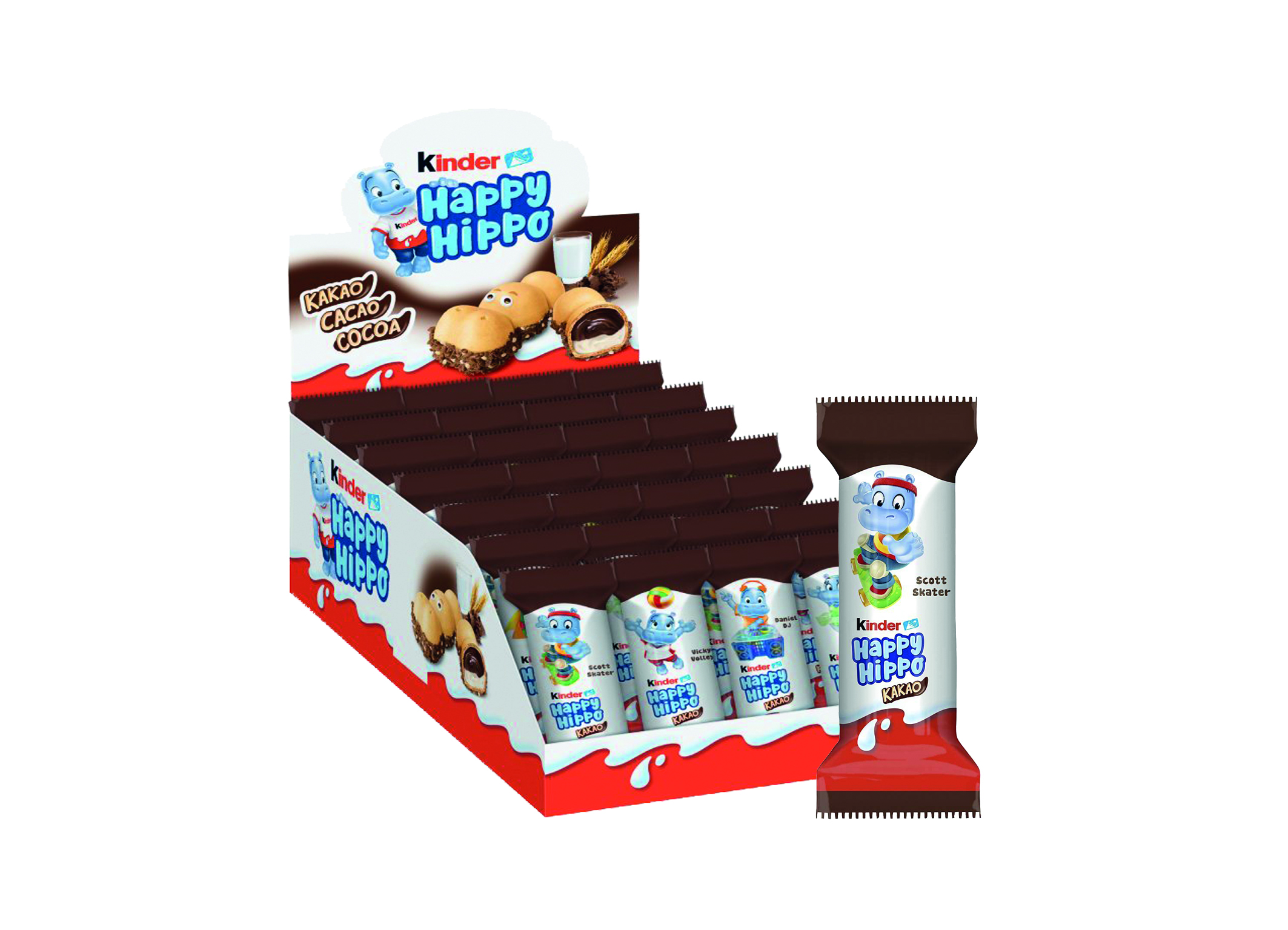 (Bild für) Ferrero Kinder Happy Hippo Kakao 20,7g 28