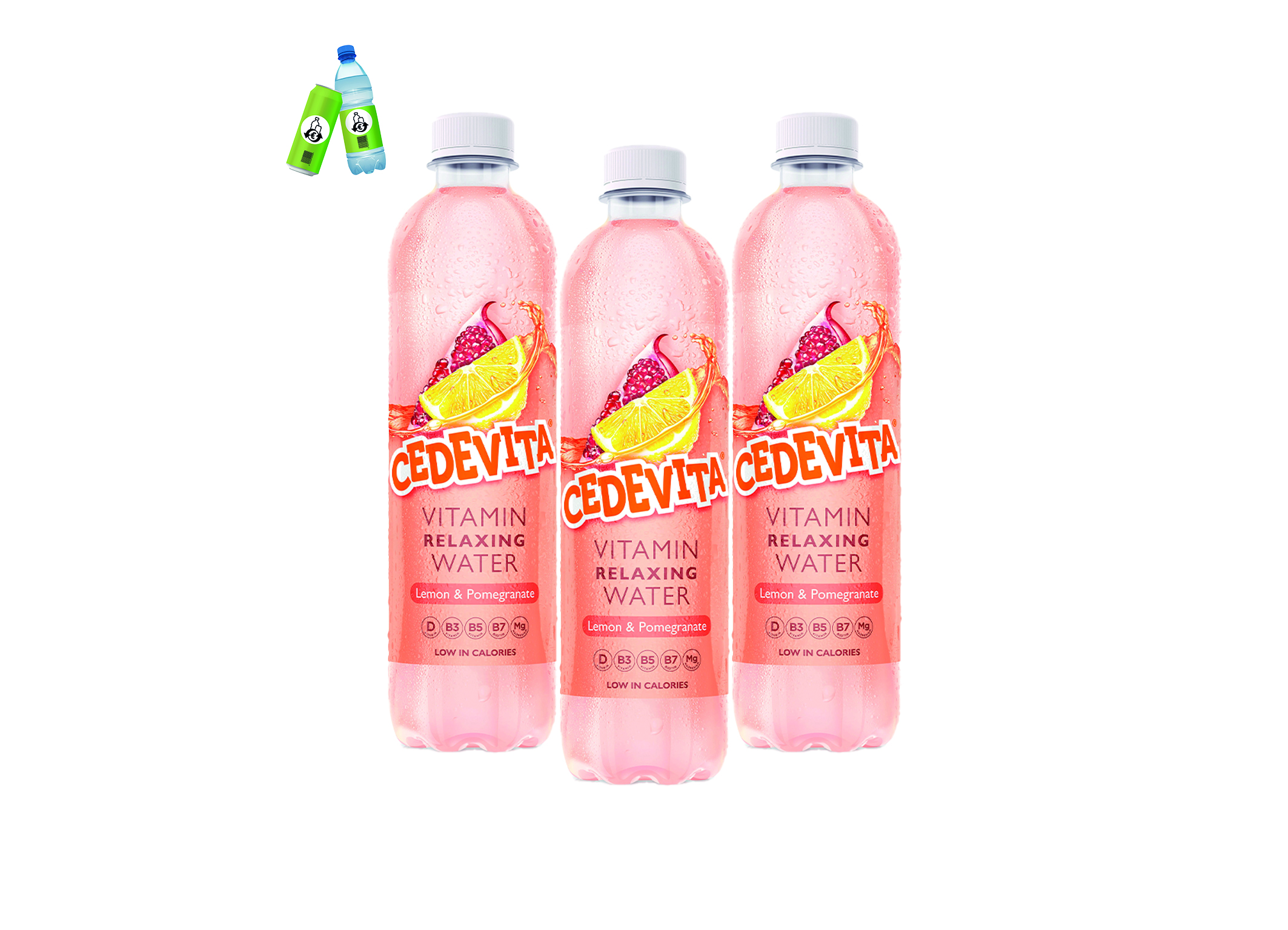 (Bild für) Cedevita Vitamin Water Lemon & Pomegranate 0,5L PET EWP 12