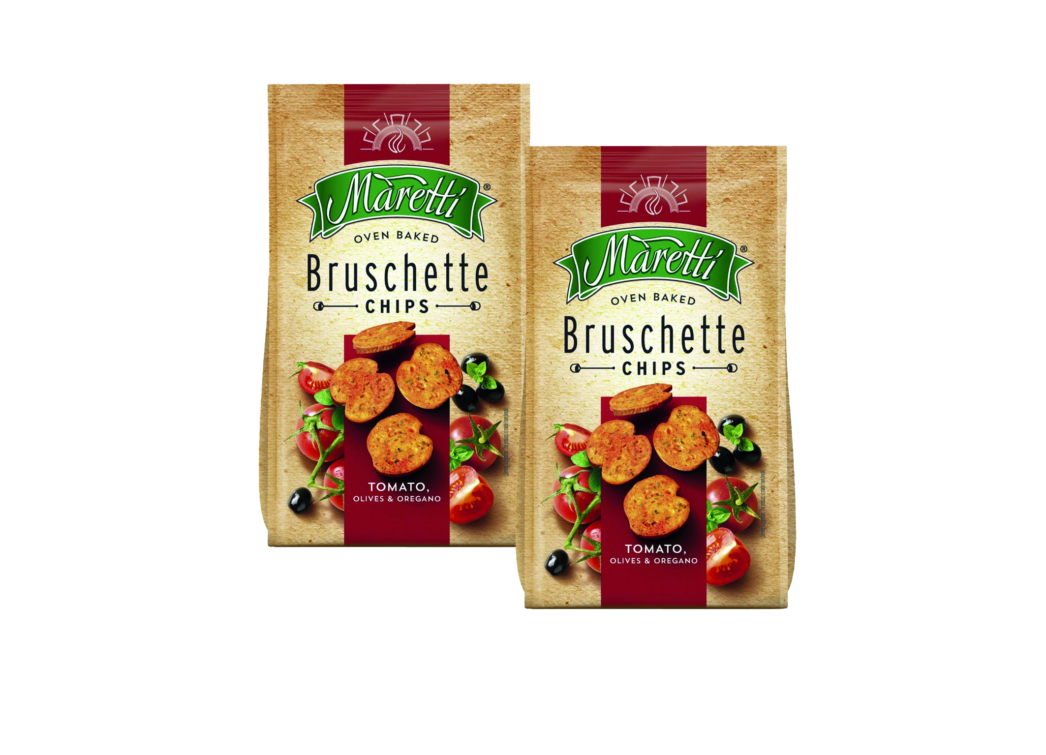 (Bild für) Maretti Bruschette Tomato, Olives & Oregano 70g 15