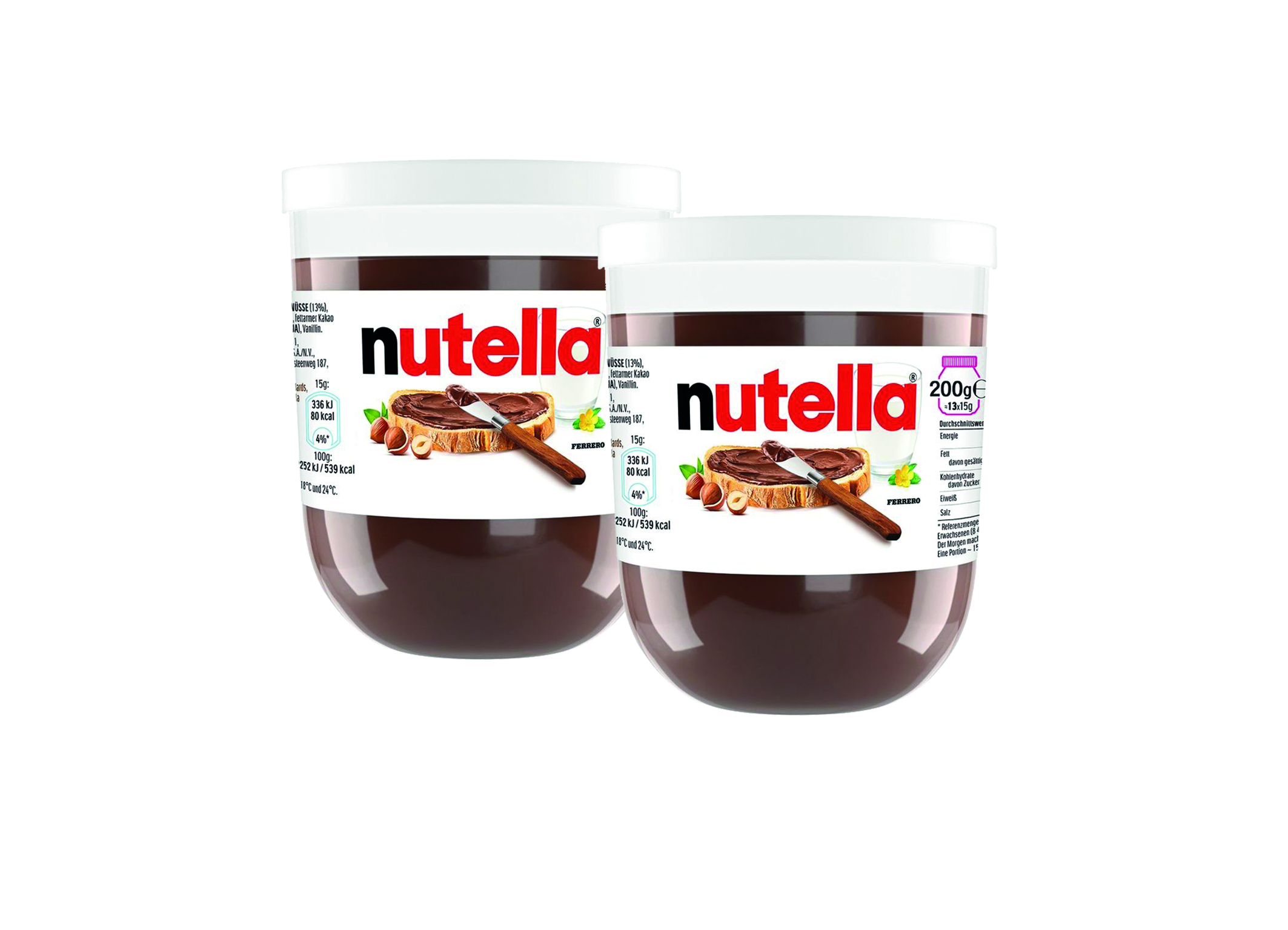 (Bild für) Ferrero Nutella Dekorglas 200g 15