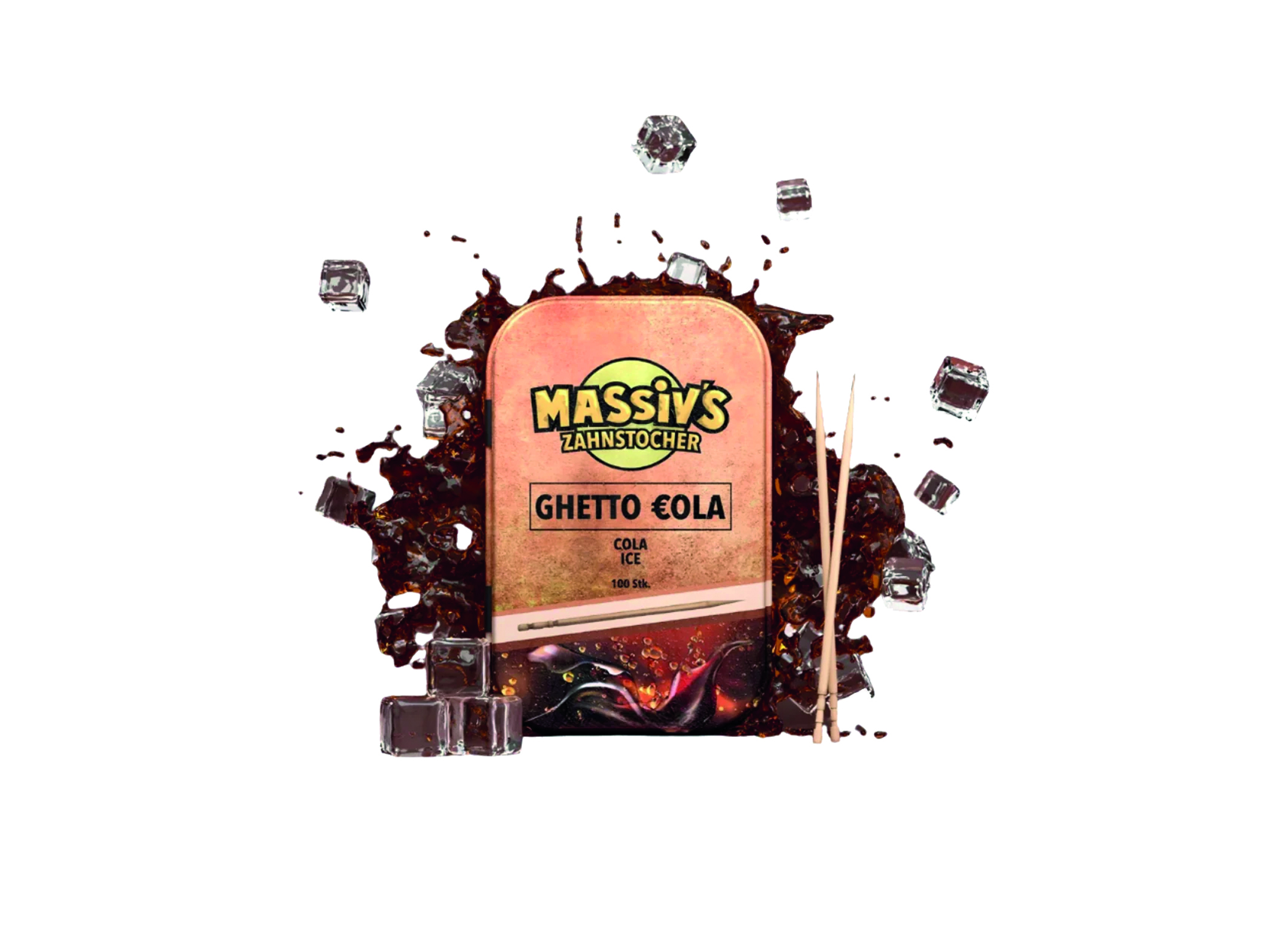 (image for) Massivs Zahnstocher Cola Ice 100 Stück 10