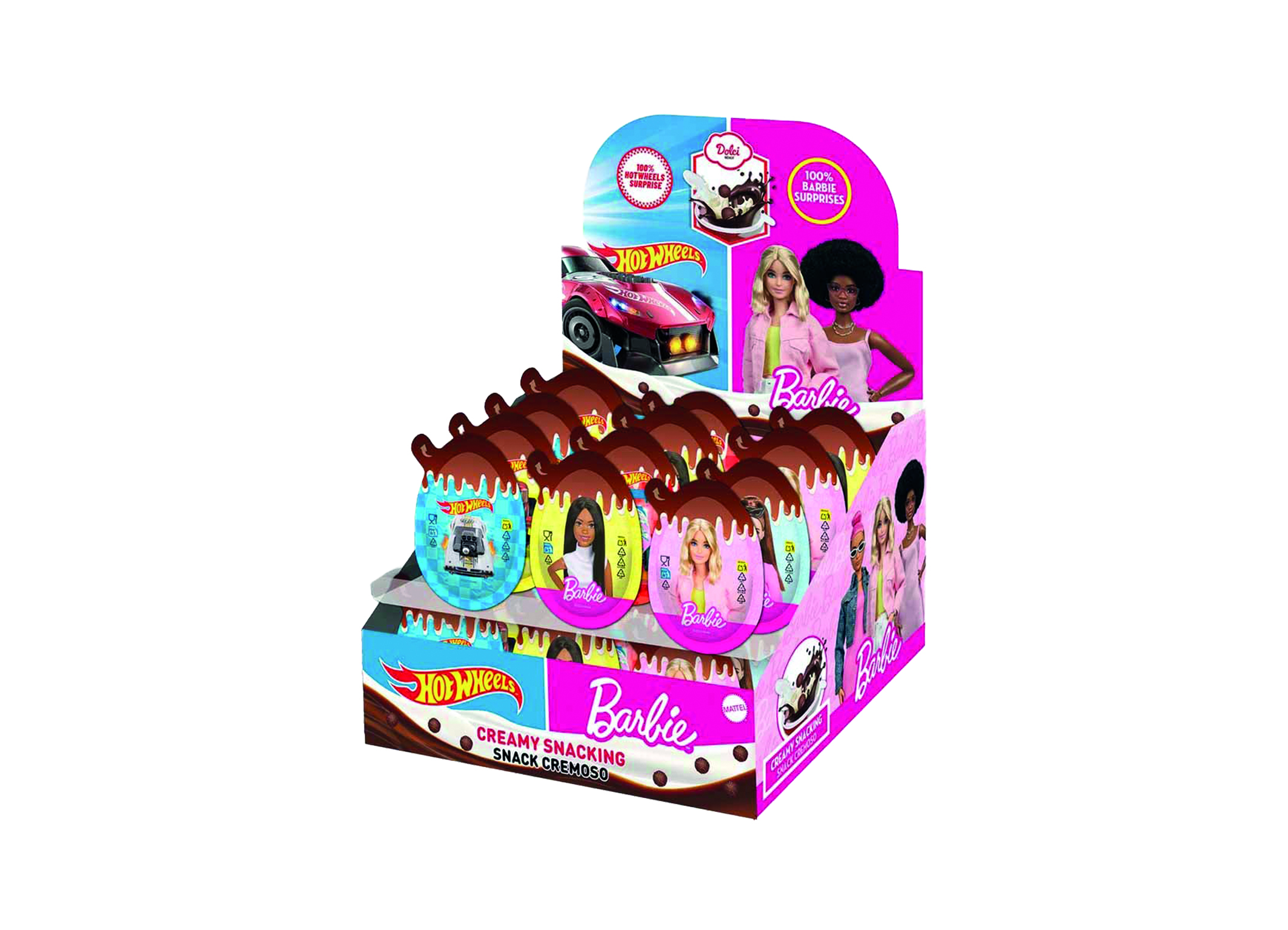 (Bild für) Barbie & Hot Wheels Löffel-Überraschungsei 17,5g 24