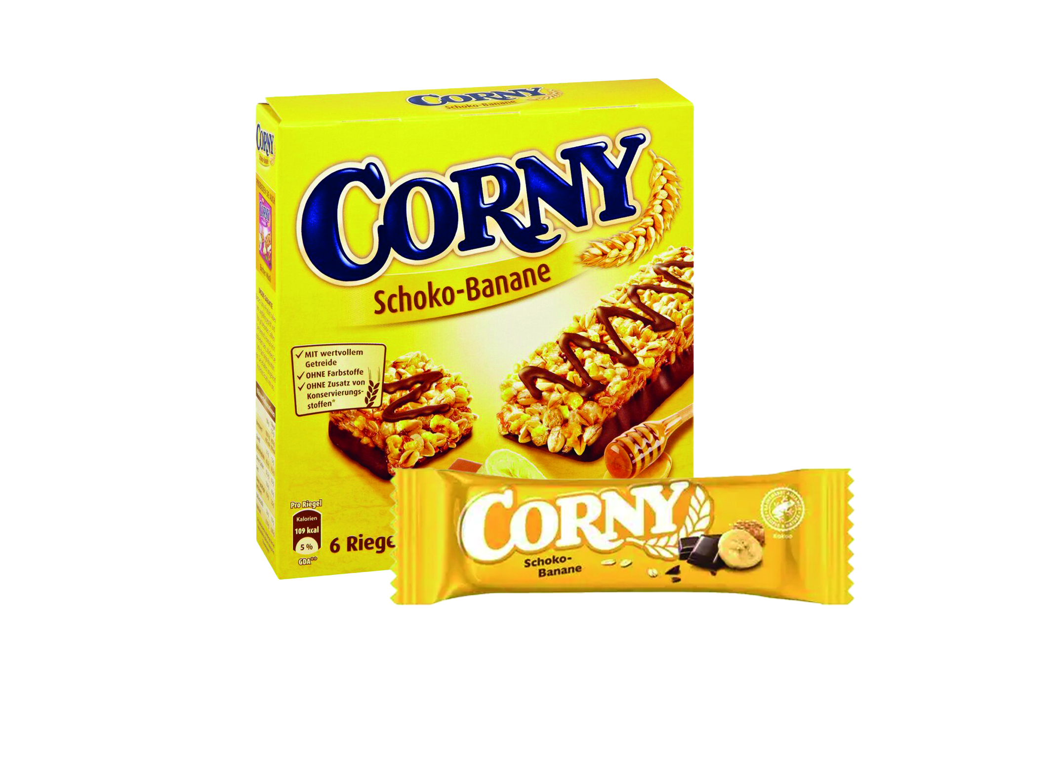 (Bild für) Corny Schoko-Banane 6er 150g 10