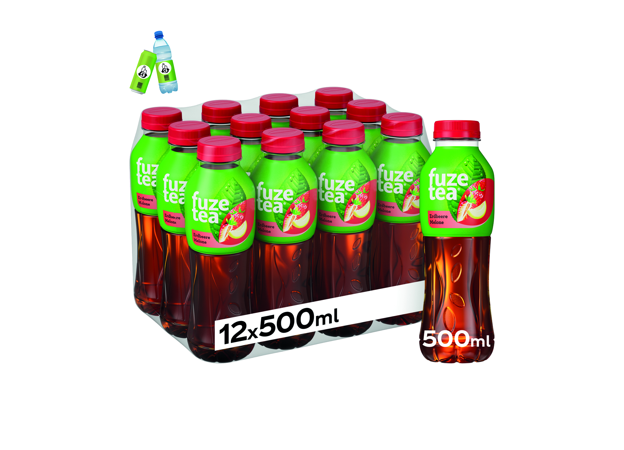 (Bild für) Fuzetea Erdbeere-Melone 0,5L PET EWP 12